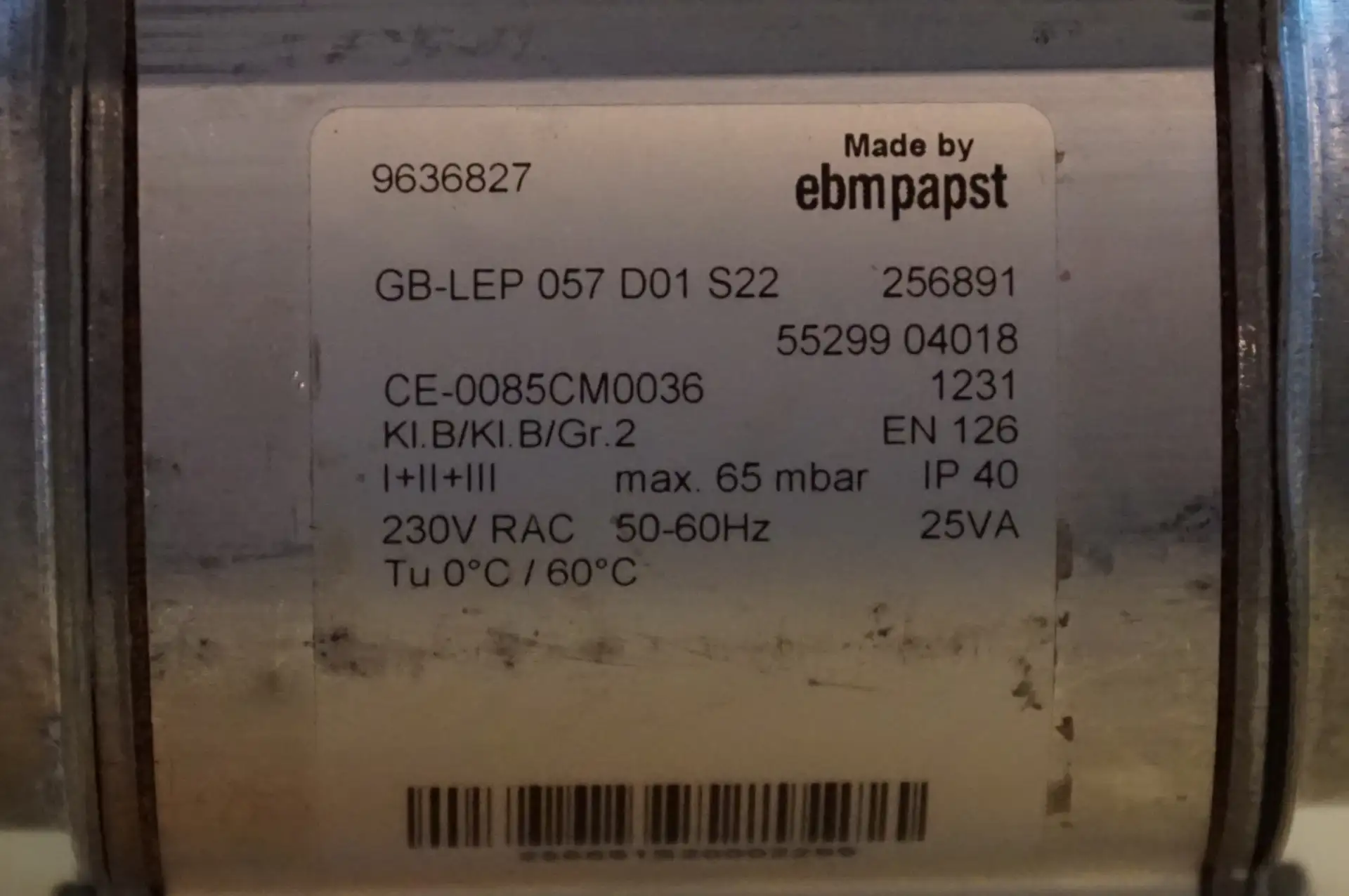 Dungs Ebmpapst GB – LEP Gaskombiregler – Ansicht 2