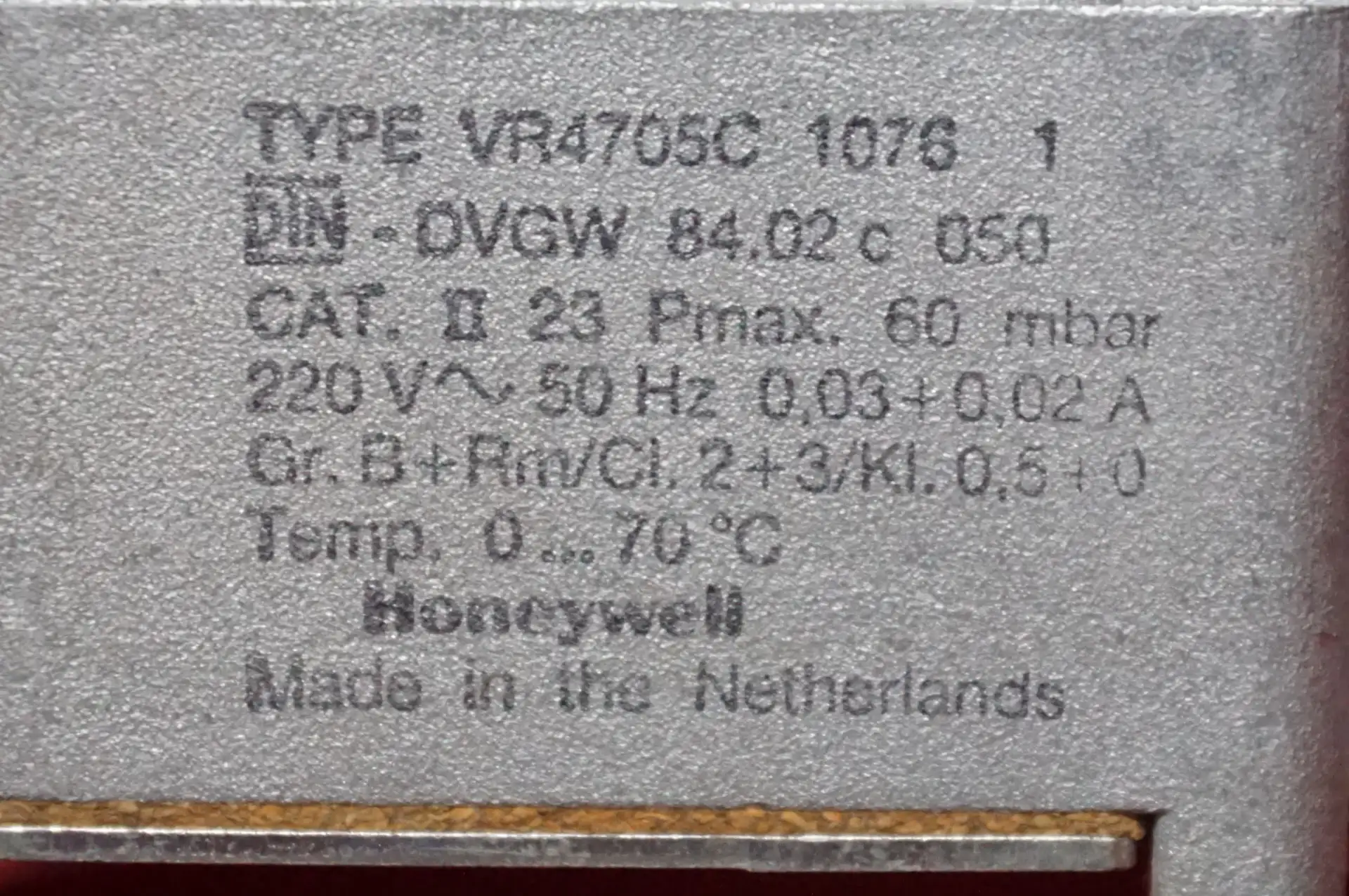 Honeywell Gaskombiregler VR4705C – Ansicht 3