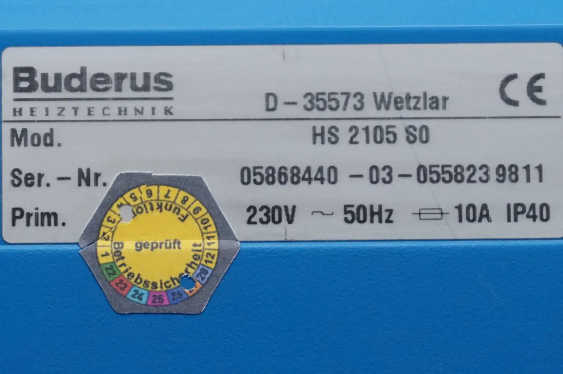 Buderus Logamatic HS 2105 SO Kesselregelung – Ansicht 4