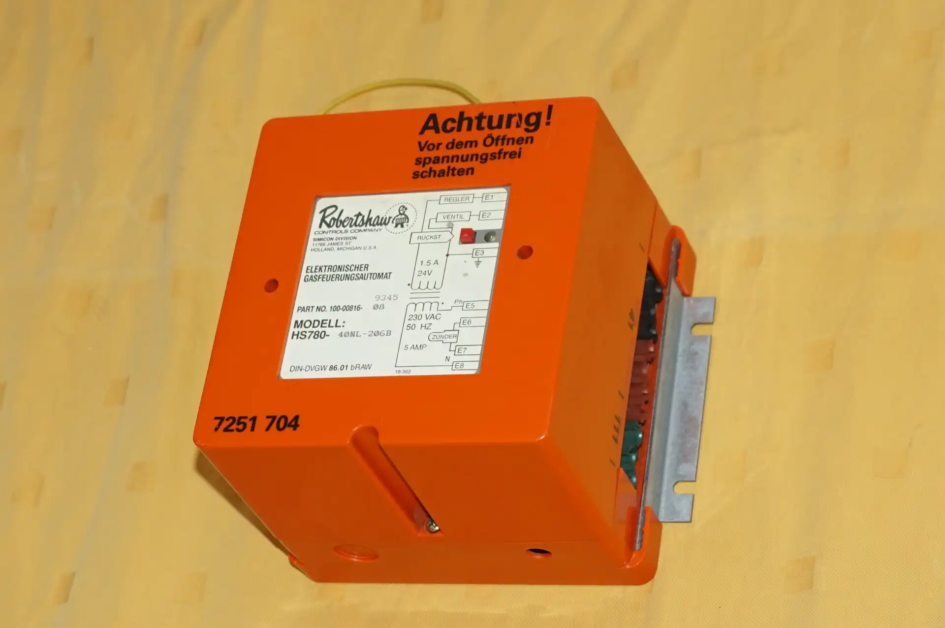 Feuerungsautomat, Gasfeuerungsautomat, Gas – Feuerungsautomat, Brennerautomat, Brennersteuerung, Honeywell / Viessmann 7251704