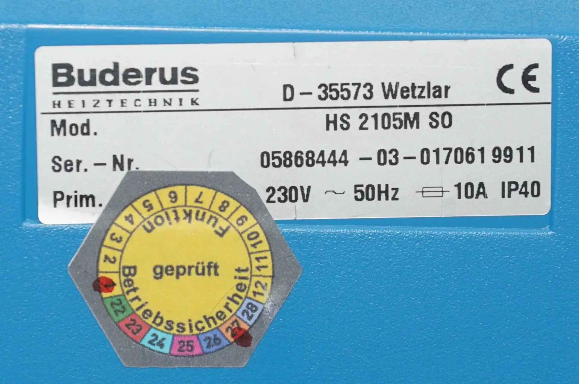 Buderus Logamatic HS 2105M SO Kesselregelung – Ansicht 4