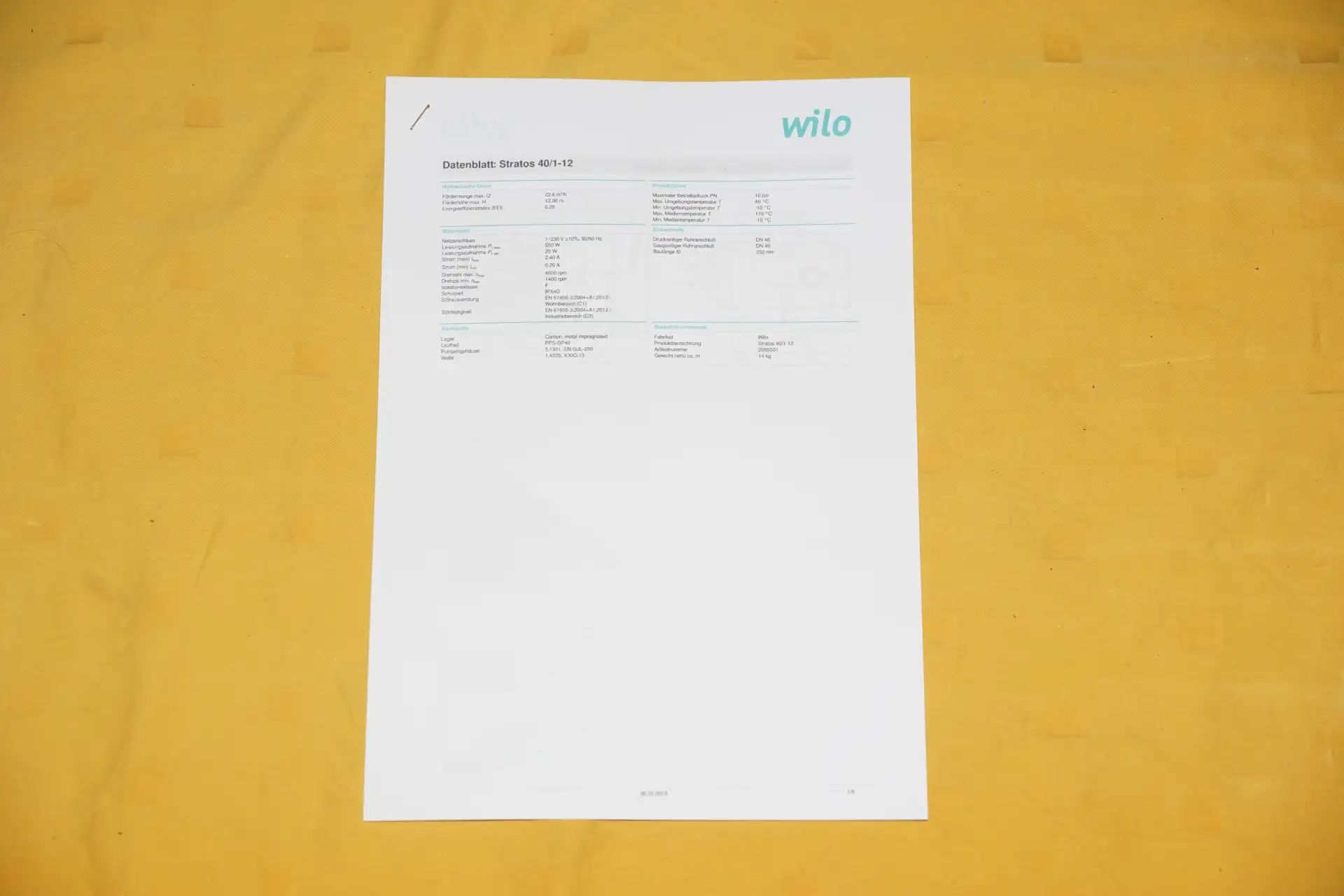 Wilo Stratos 40 /1-12 Heizkreispumpe – Ansicht 13