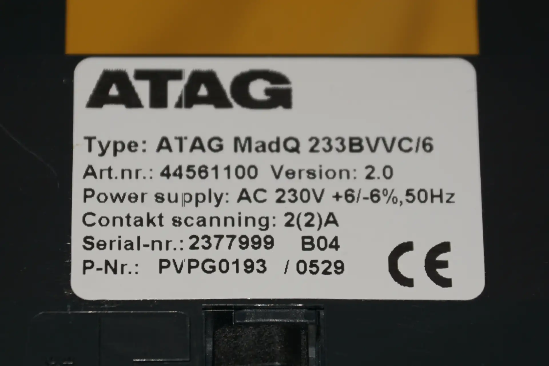 Theta Atag MadQ 233BVVC/6 Heizungsregelung – Ansicht 3