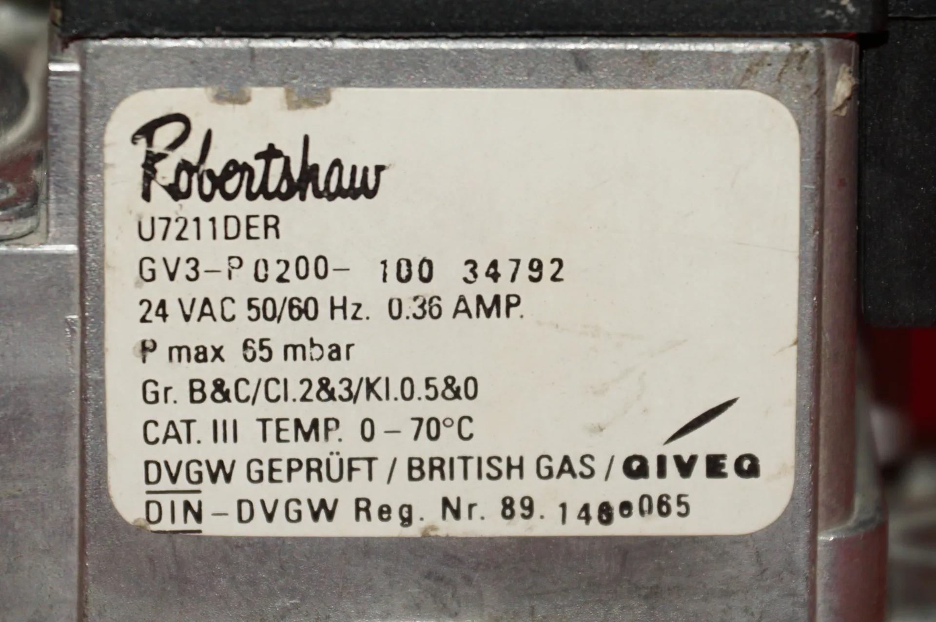 Robertshaw Gaskombiregler U7211DER – Ansicht 5