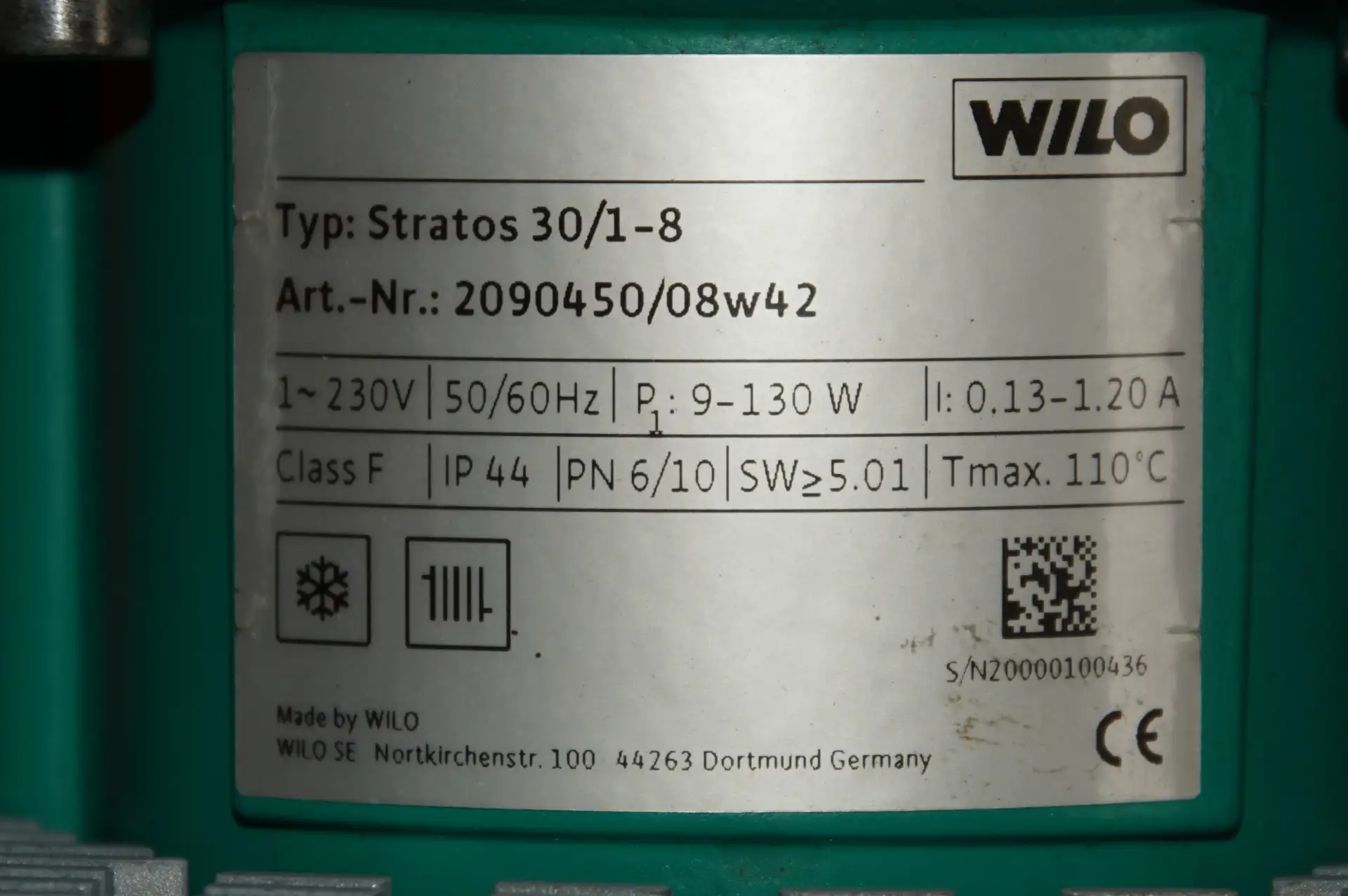 Wilo Stratos 30/1-8 Heizkreispumpe – Ansicht 11