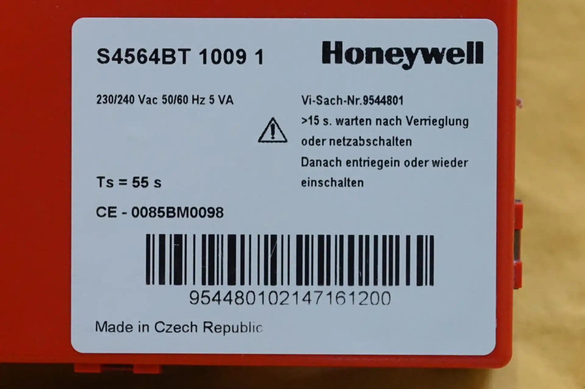 Honeywell S4564 BT Gasfeuerungsautomat – Ansicht 4
