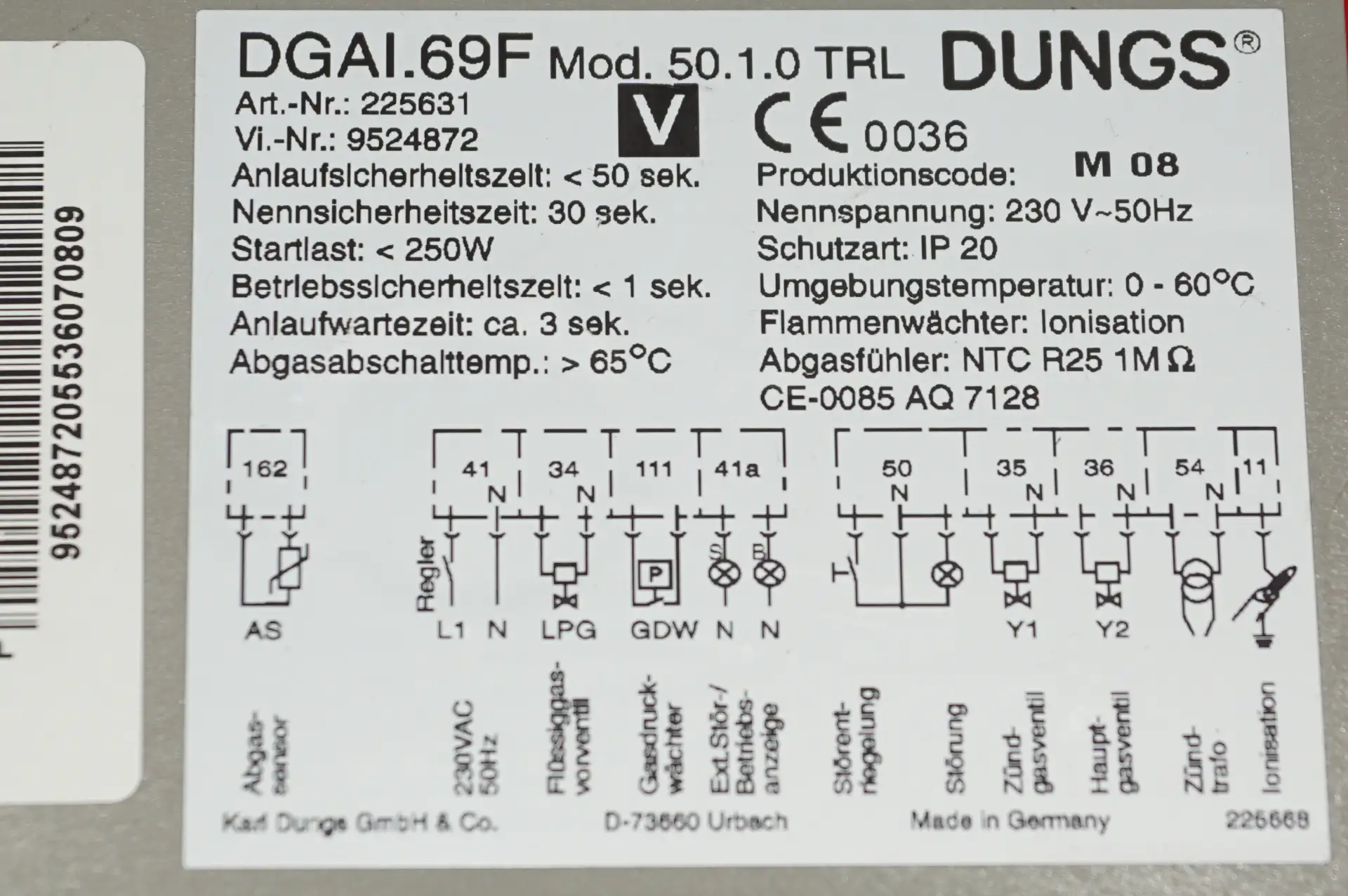 Viessmann Dungs DGAI 69F Gasfeuerungsautomat – Ansicht 3
