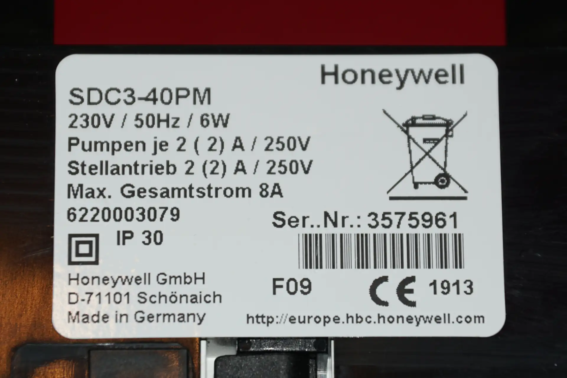 Honeywell Mischerkreisregelung SDC 3 SET inkl Raumstation – Ansicht 7