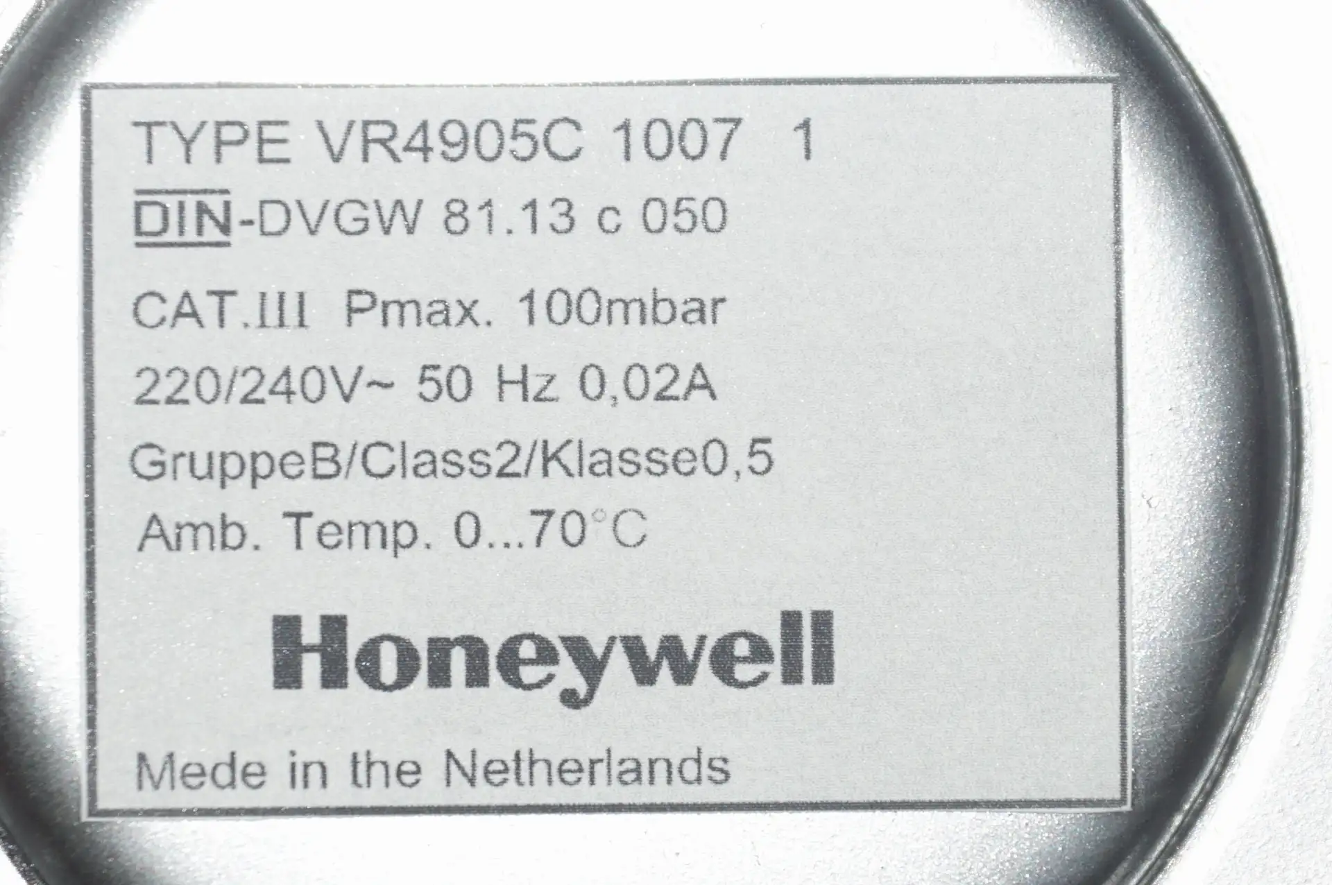 Honeywell Gaskombiregler VR 4905C  1007 1 – Ansicht 4