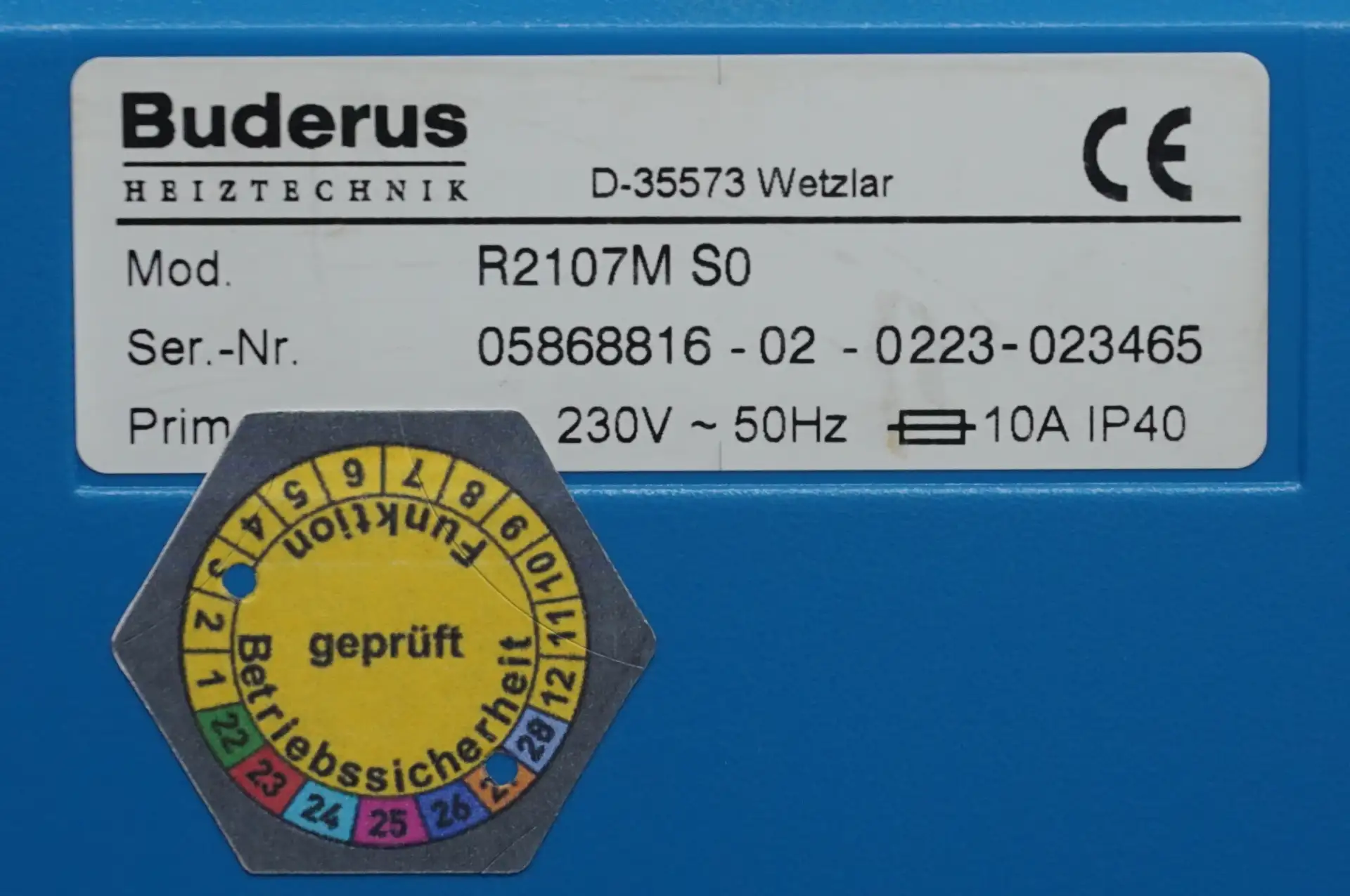 Buderus Logamatic R 2107M SO Kesselregelung – Ansicht 4