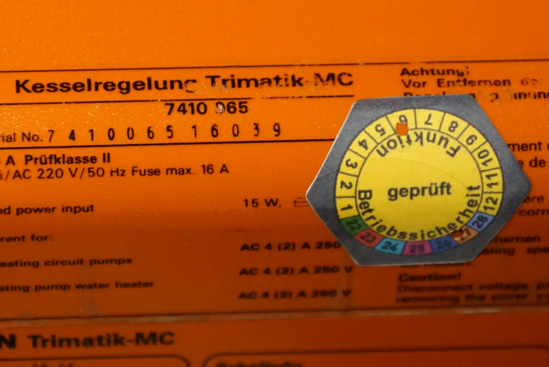 Viessmann Trimatik MC 7410065 – A Kesselregelung – Ansicht 5