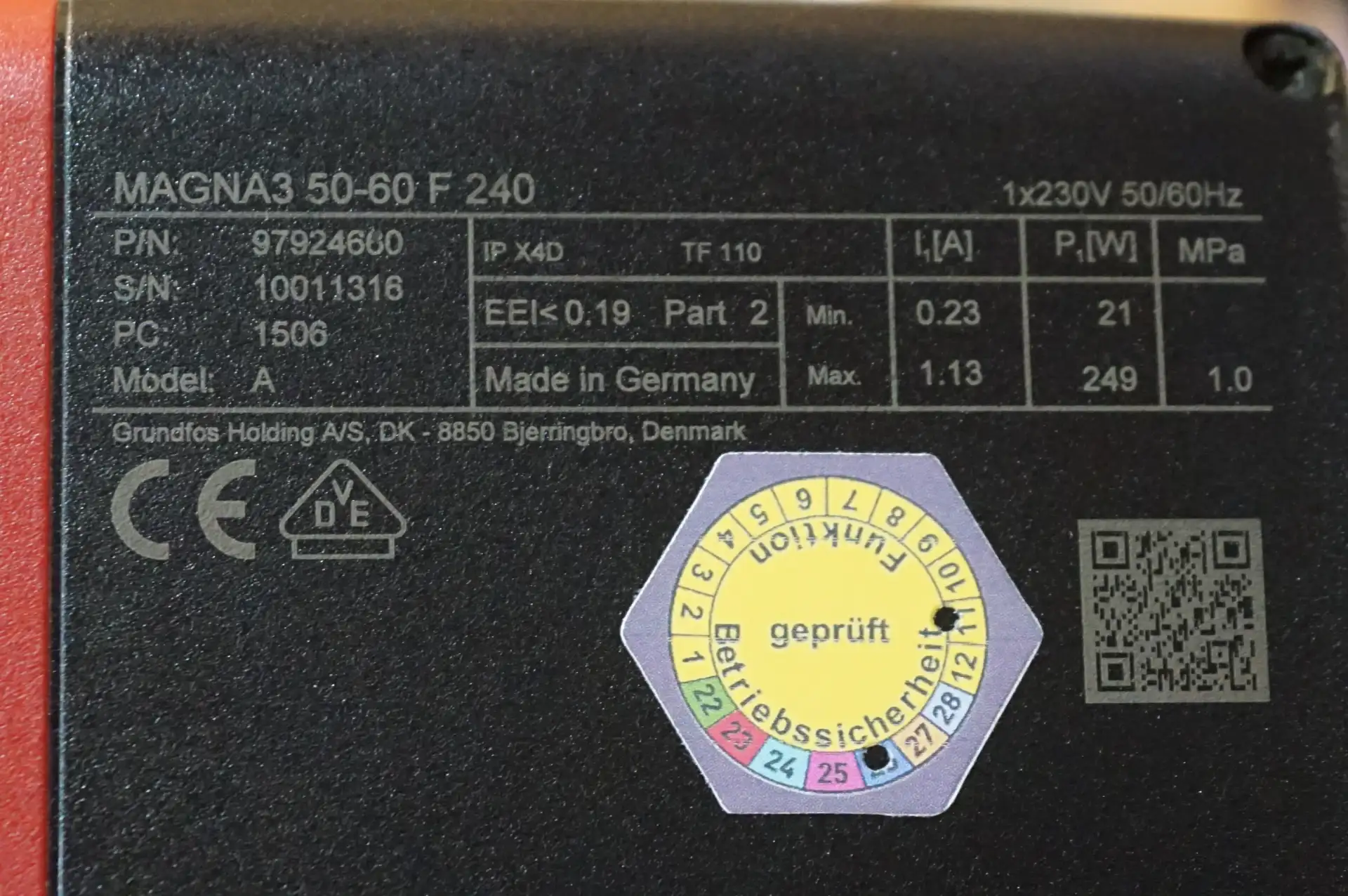 Grundfos Magna 3 50-60 F Heizungspumpe NEUWERTIG – Ansicht 11