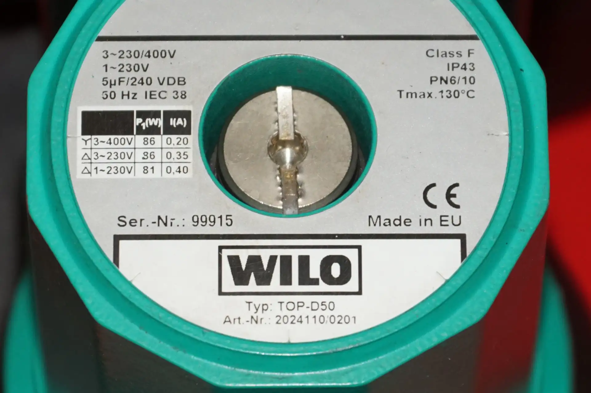 Wilo TOP D50 Heizkreispumpe UNBENUTZT – Ansicht 6