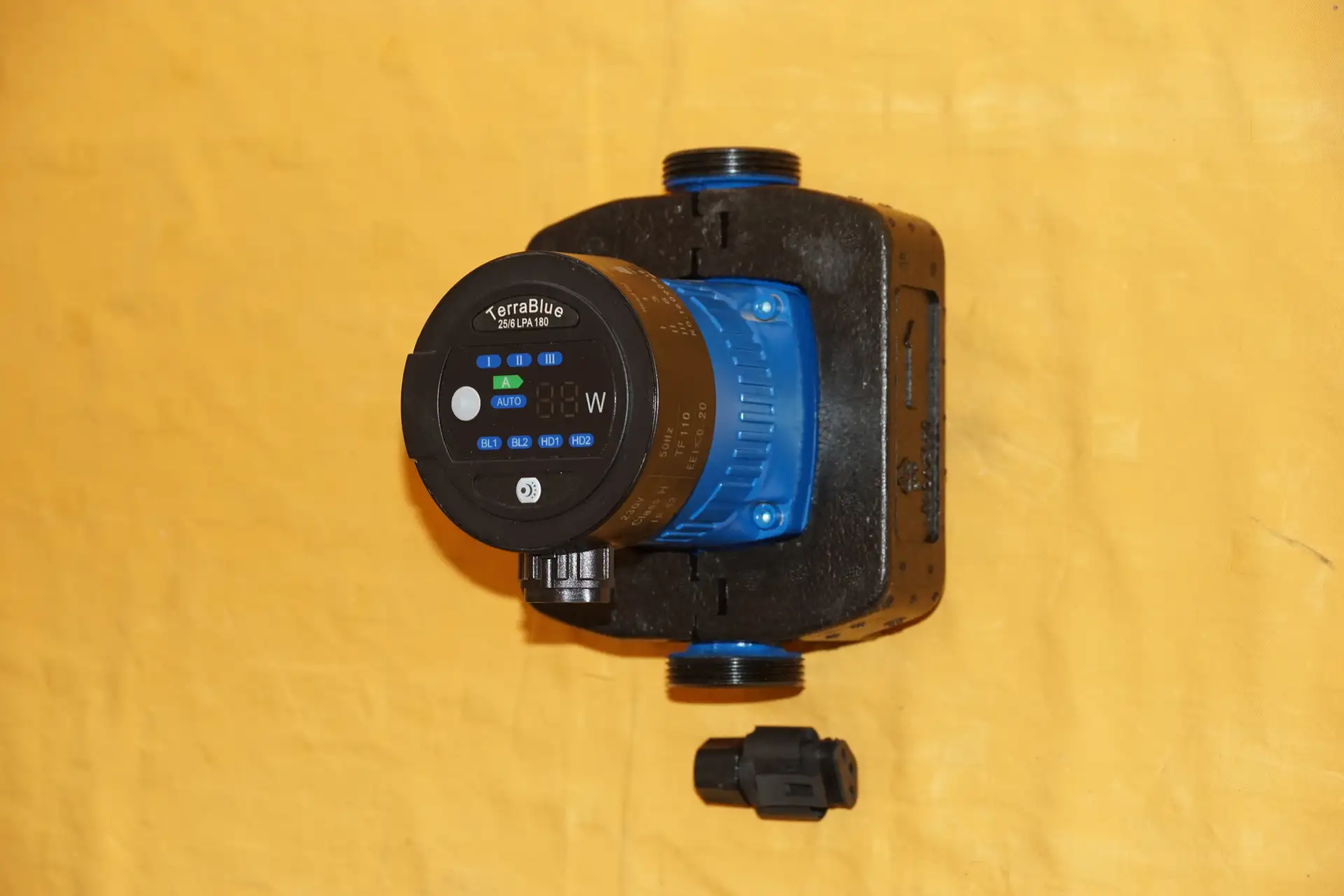 Hocheffizienz – Heizungspumpe Terra Blue 25/6 LPA 180 – Produktansicht