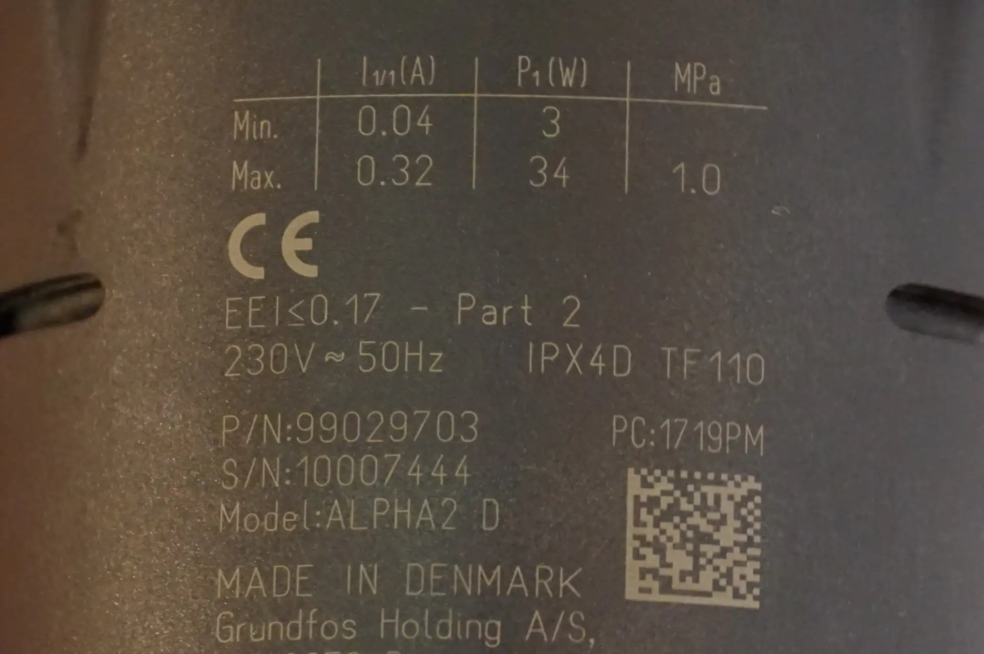 Grundfos Alpha 2  25-60  180 Heizungspumpe – Ansicht 7