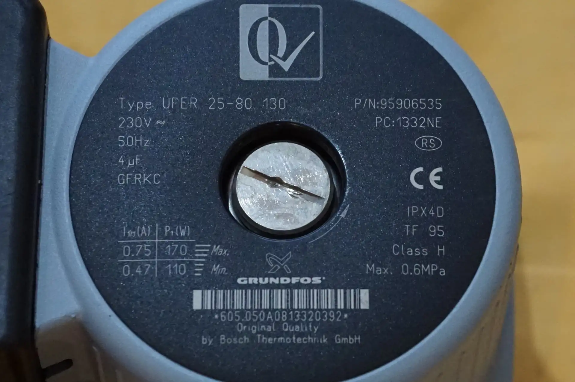 Grundfos / Bosch UPER 25 – 80  Heizungspumpe Buderus – Ansicht 6