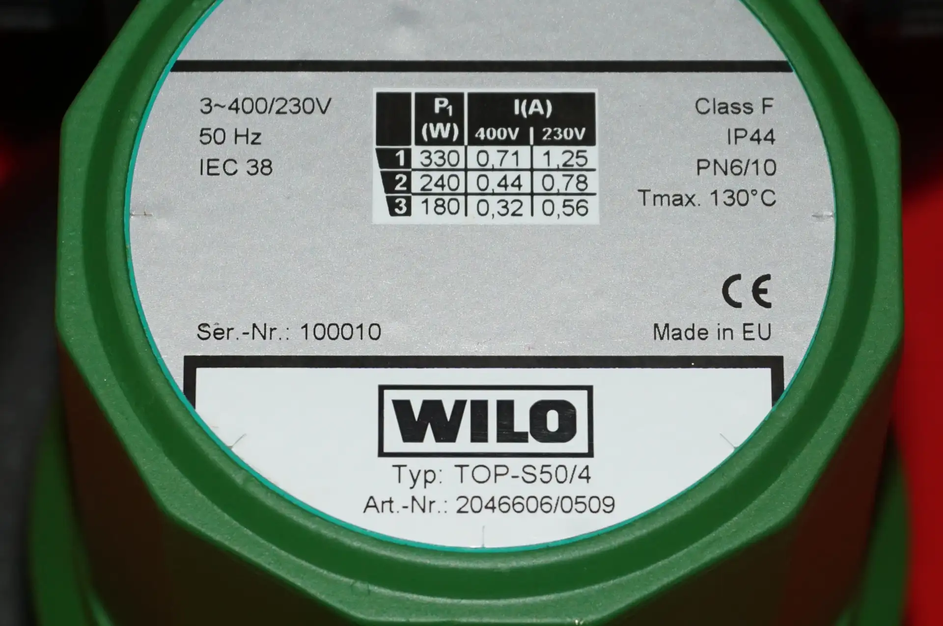 Wilo TOP S50/4 Heizkreispumpe 400/230V UNBENUTZT – Ansicht 6