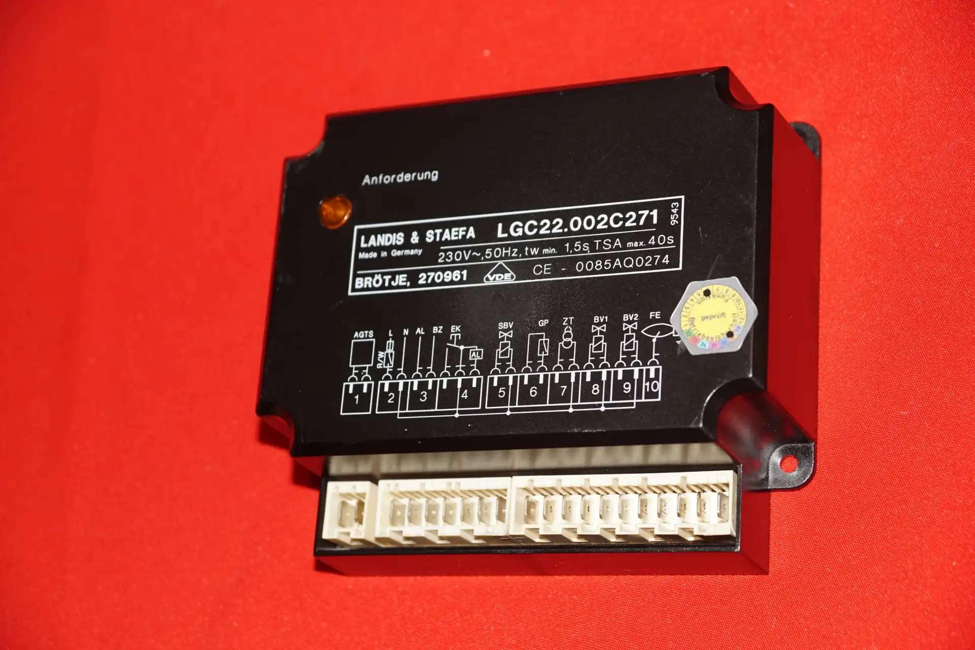 Landis & Staefa LGC22.002C271 Gasfeuerungsautomat Brötje – Produktansicht