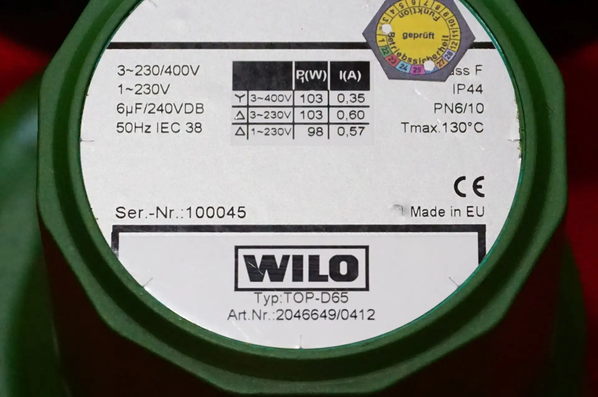 Wilo TOP D65 Heizkreispumpe UNBENUTZT – Ansicht 6