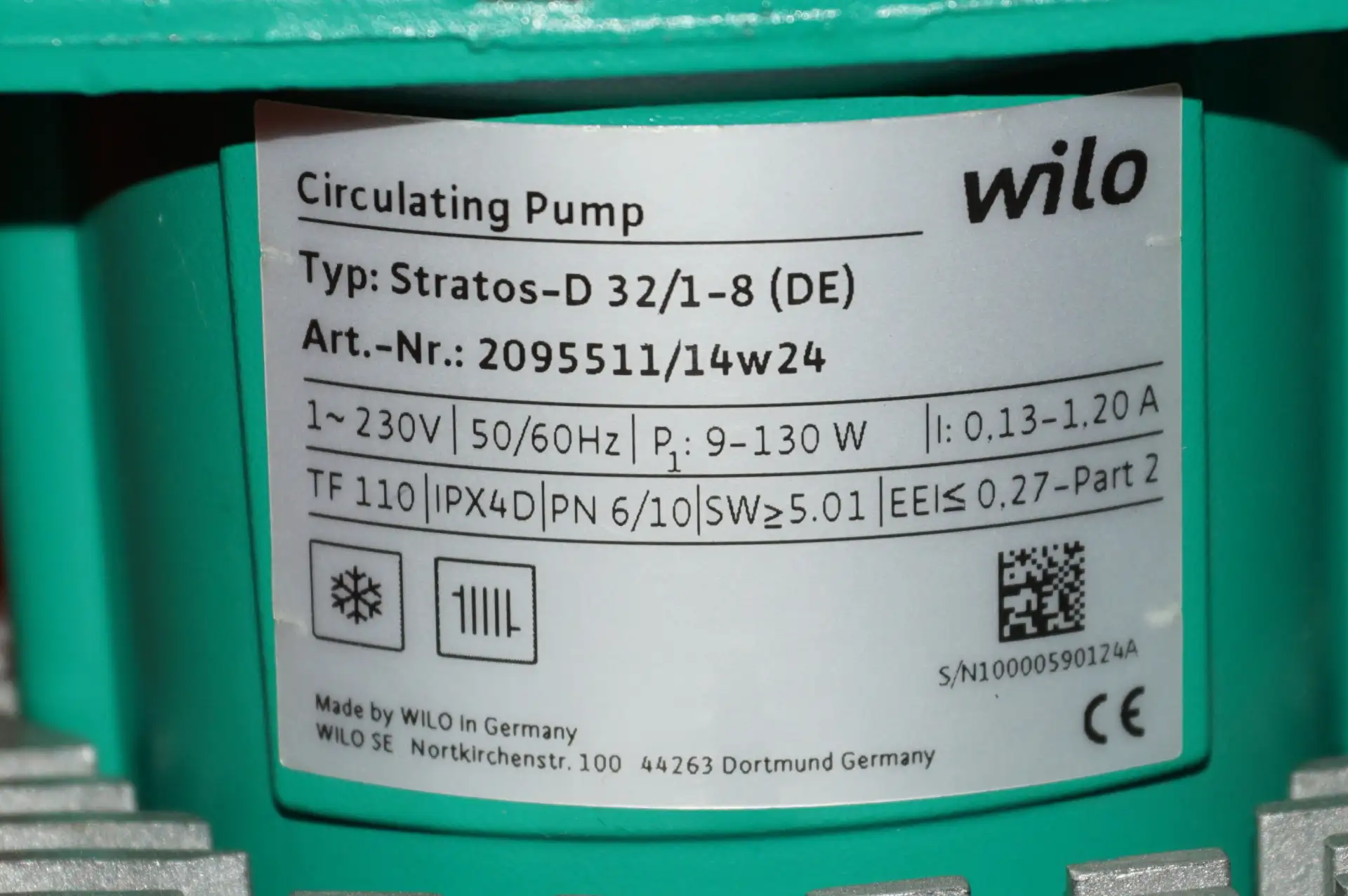 Wilo Stratos D 32 /1-8 Hocheffizienzpumpe Doppelpumpe – Ansicht 16