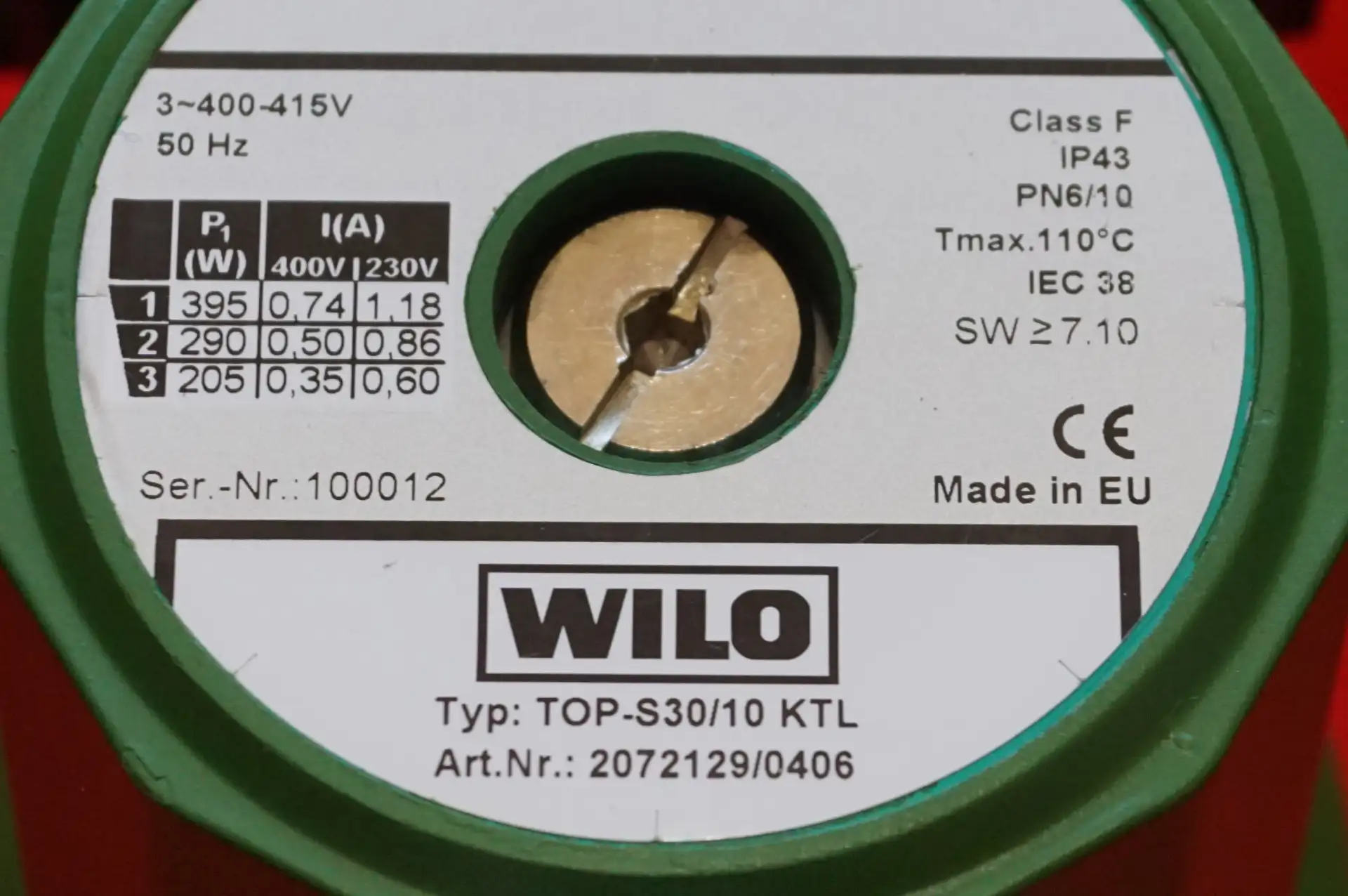 Wilo TOP S30/10 Heizkreispumpe UNBENUTZT – Ansicht 6