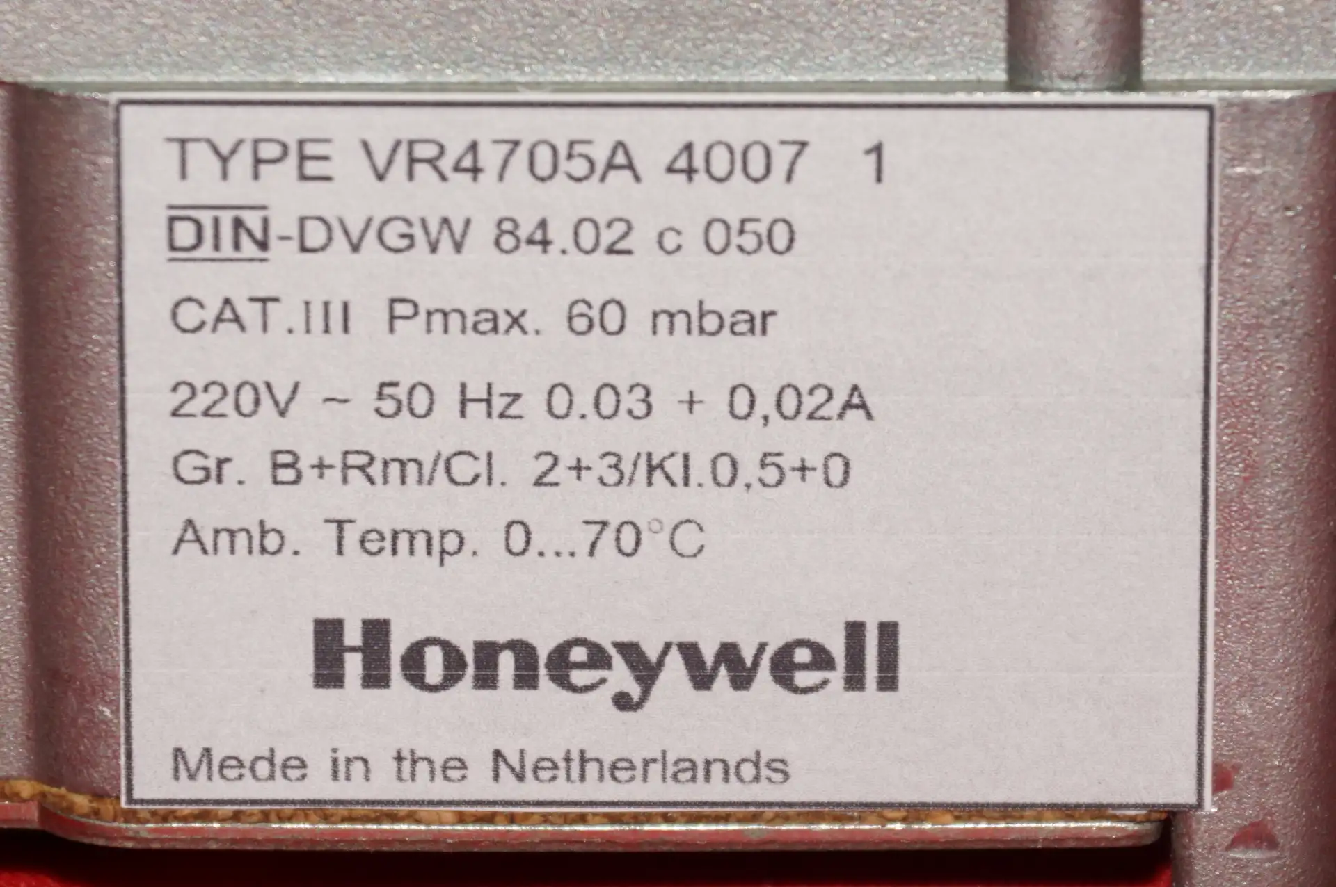 Honeywell Gaskombiregler VR4705A UNBENUTZT – Ansicht 4