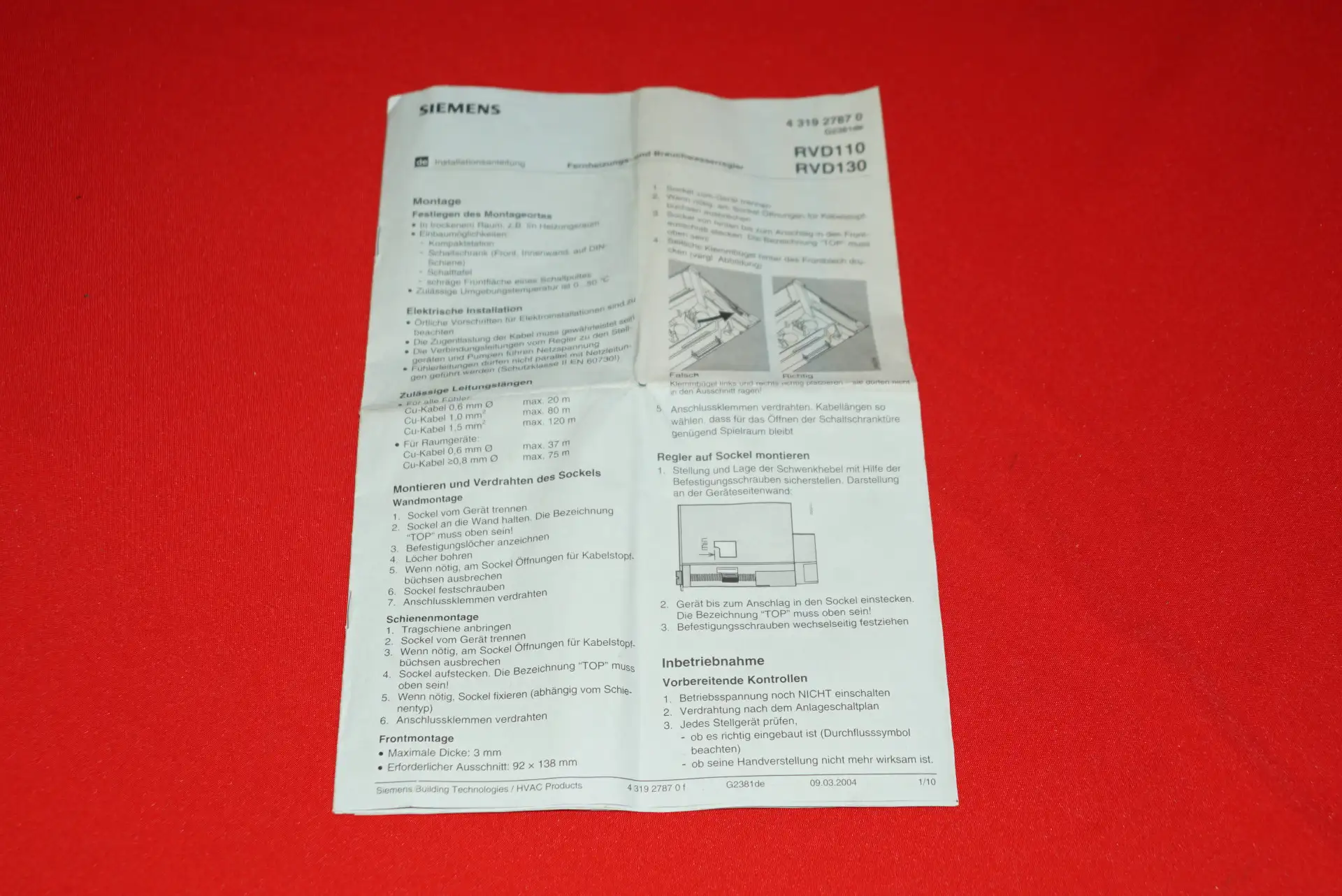 Siemens RVD 110 Kesselregelung – Ansicht 11
