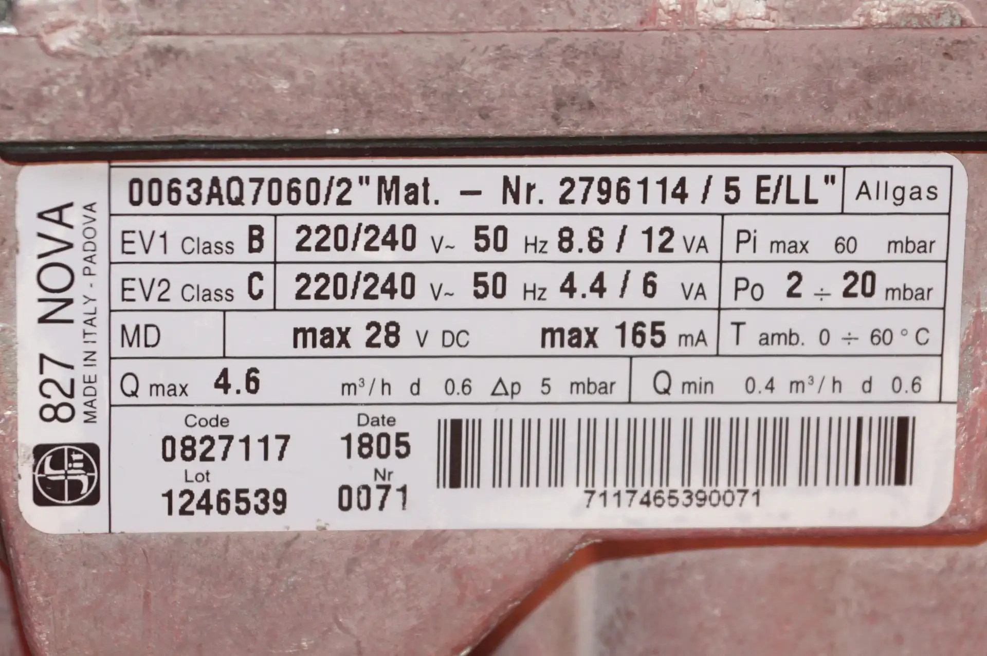 SIT Gaskombiregler 827 NOVA – Ansicht 4