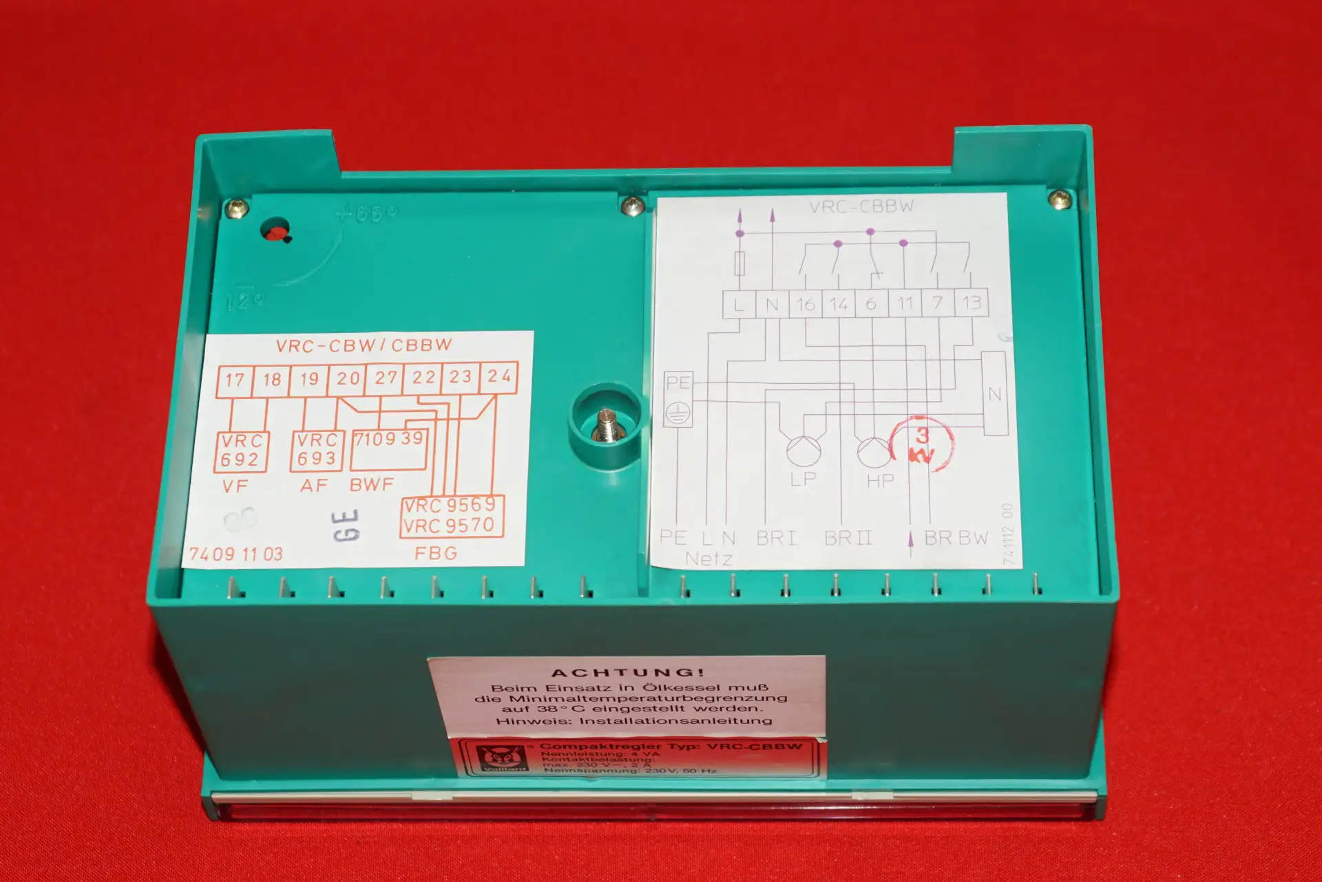 Vaillant VRC – CBBW Heizungsregler – Ansicht 6