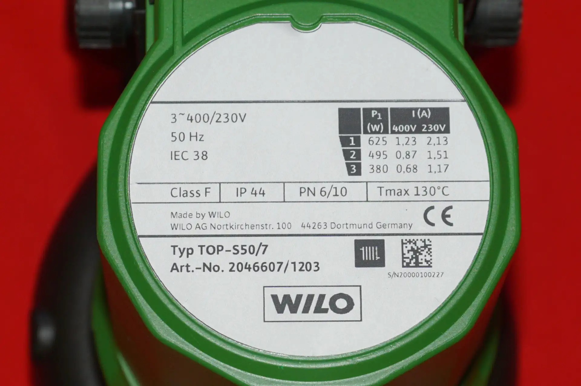 Wilo TOP S50/7 Heizkreispumpe 400/230V ~ – Ansicht 6