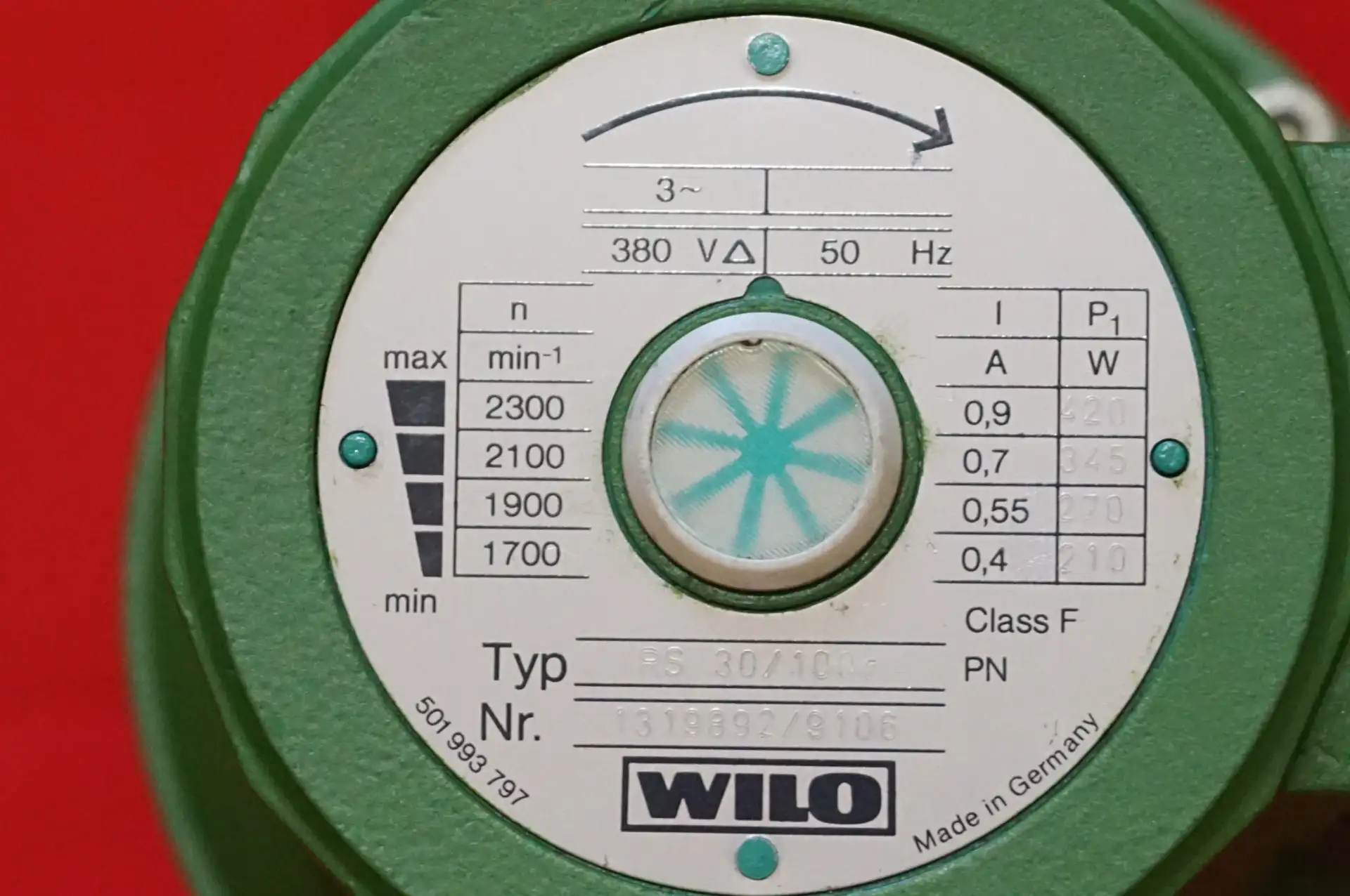 Wilo Heizungspumpe RS 30/100r  380V~ – Ansicht 6