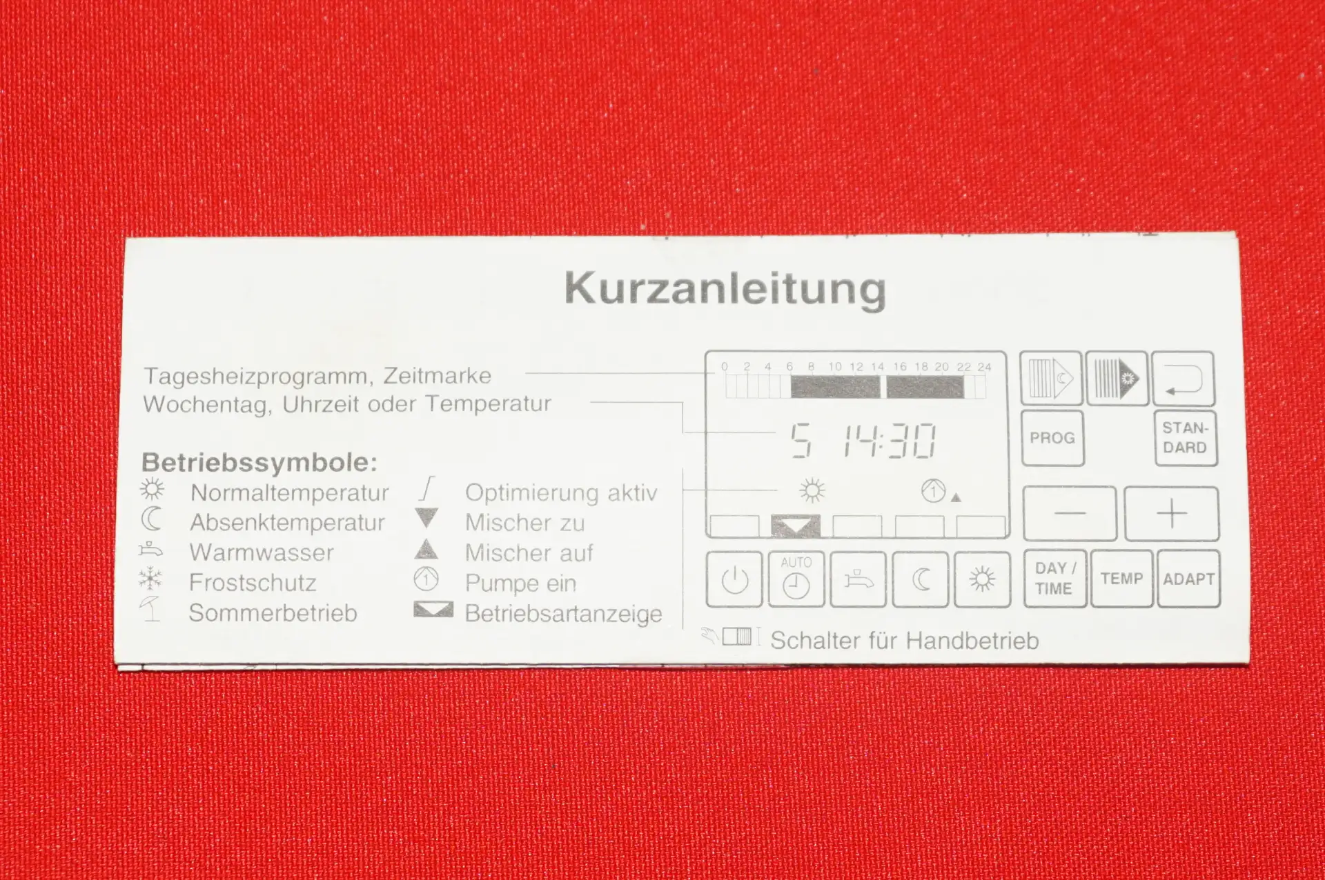 Landis & Gyr RVP 97 Digitaler Fernheizungsregler – Ansicht 12