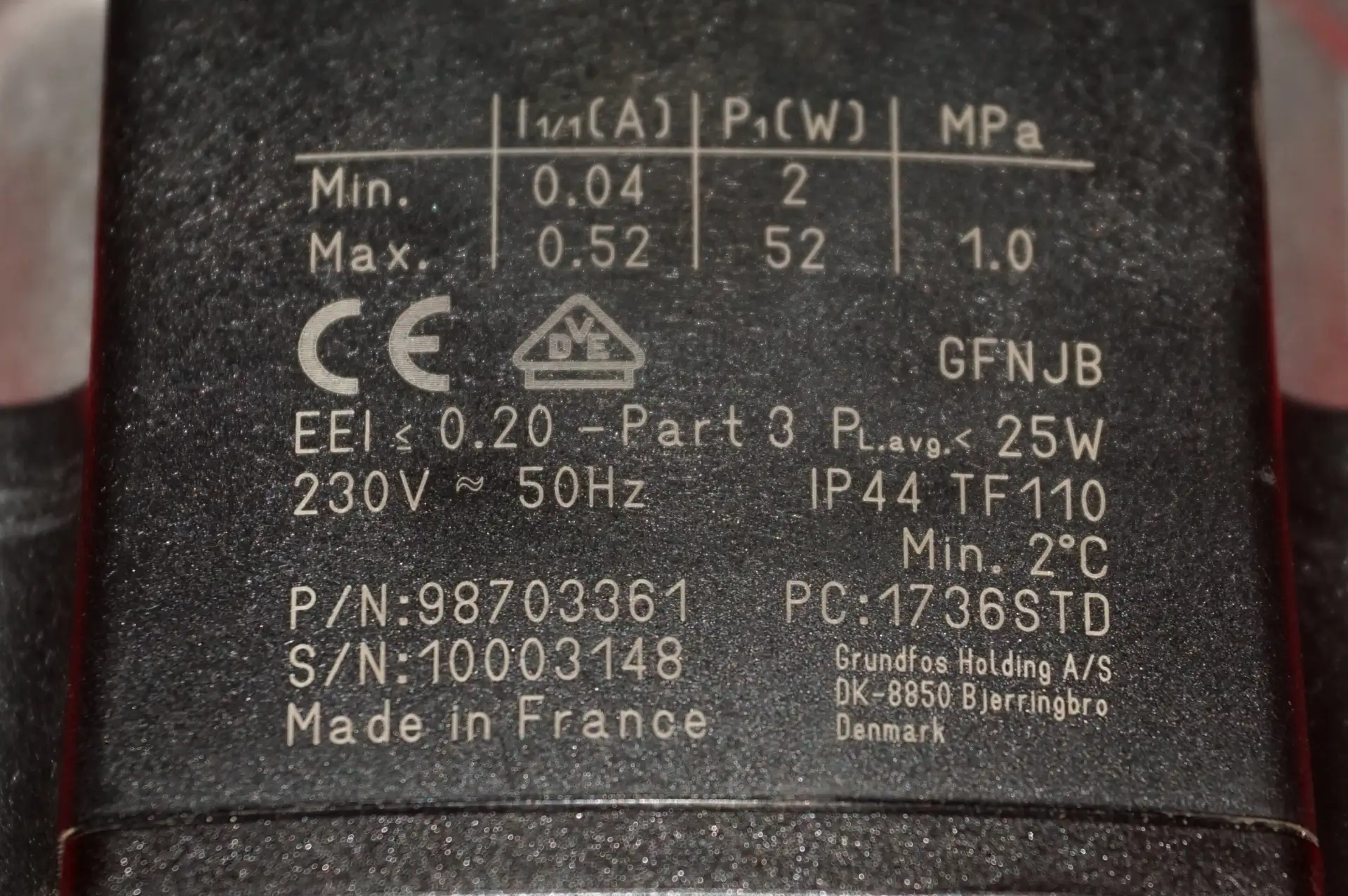 Grundfos UPM 3  25-70 180 Hybrid Hocheffizienzpumpe – Ansicht 7