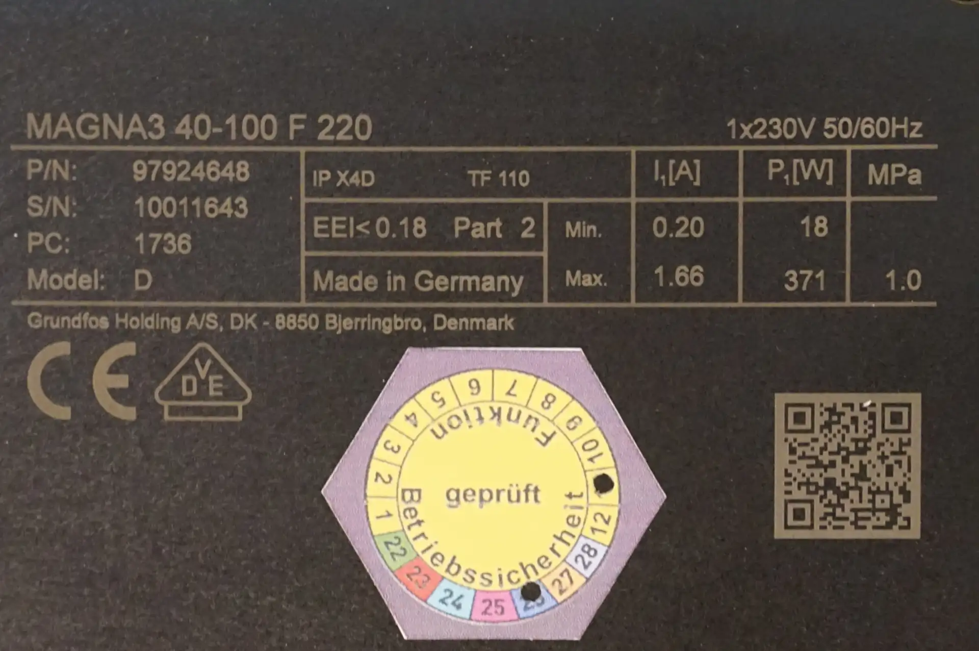Grundfos Magna 3 40-100 F Heizungspumpe WIE NEU – Ansicht 14