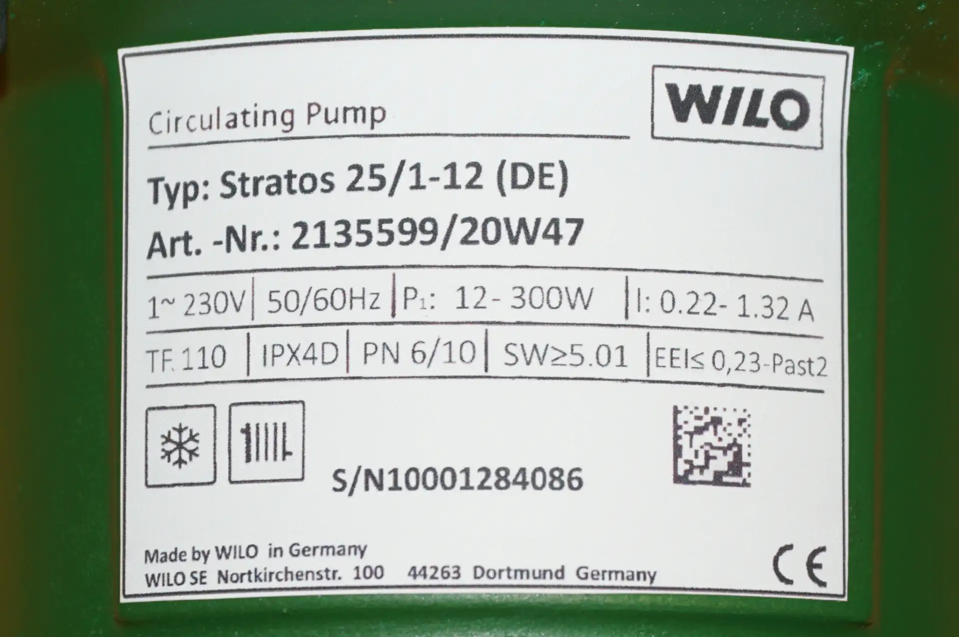 Wilo Stratos 25/1-12 DE Heizungspumpe – Ansicht 8