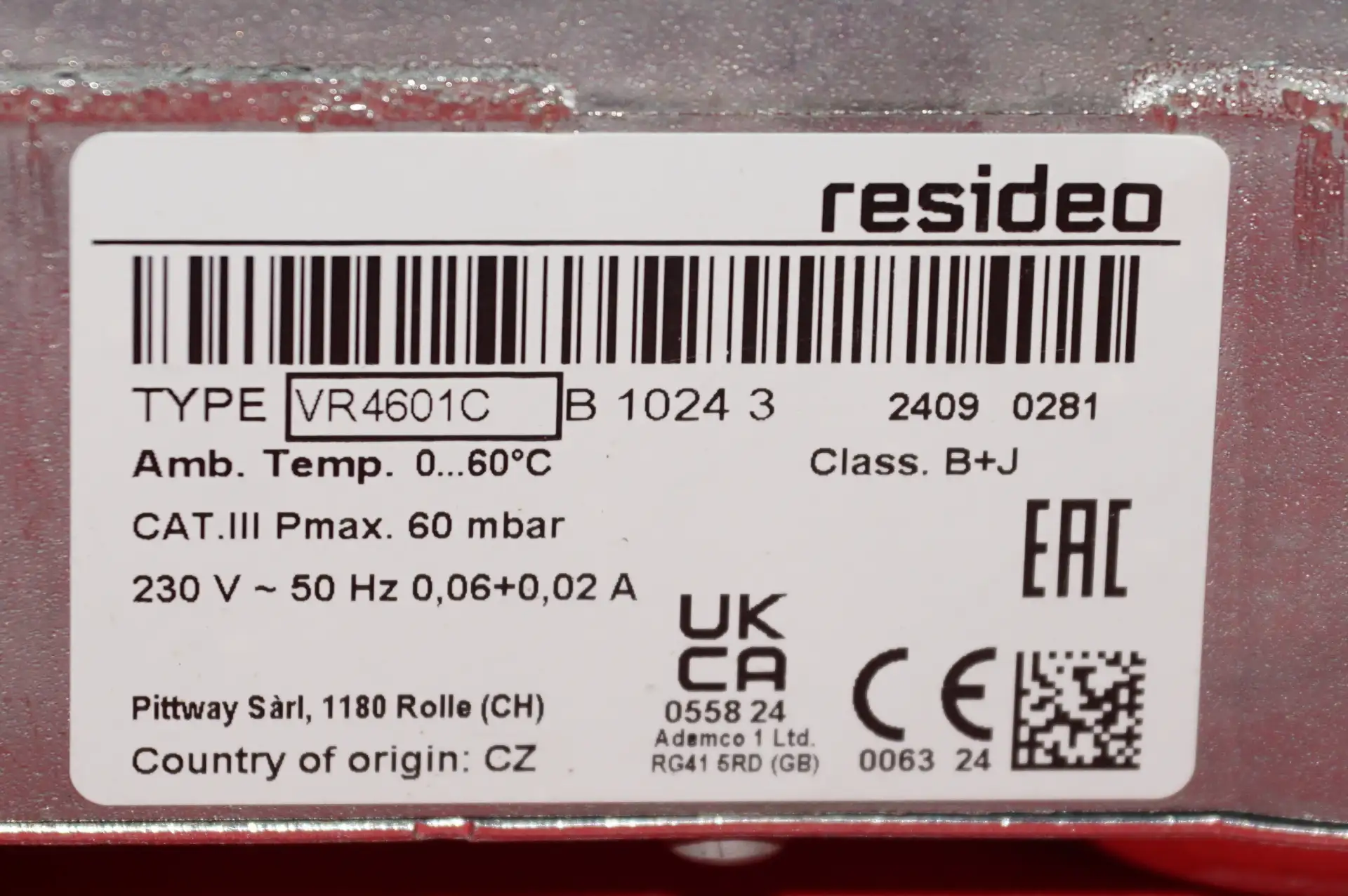 Honeywell / Resiseo Gaskombiregler VR4601C  NEU + UNBENUTZT – Ansicht 4