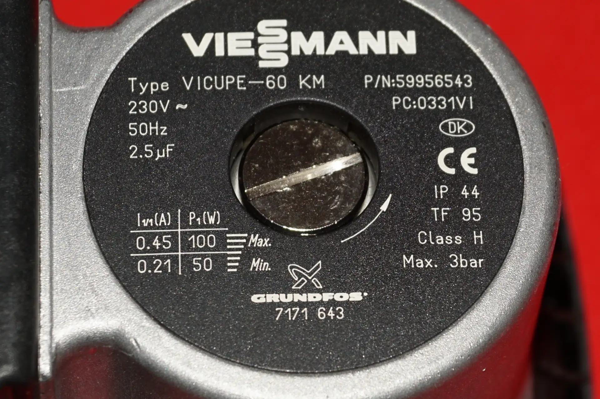 Grundfos Viessmann VICUPE – 60 KM  Heizungspumpe – Ansicht 3