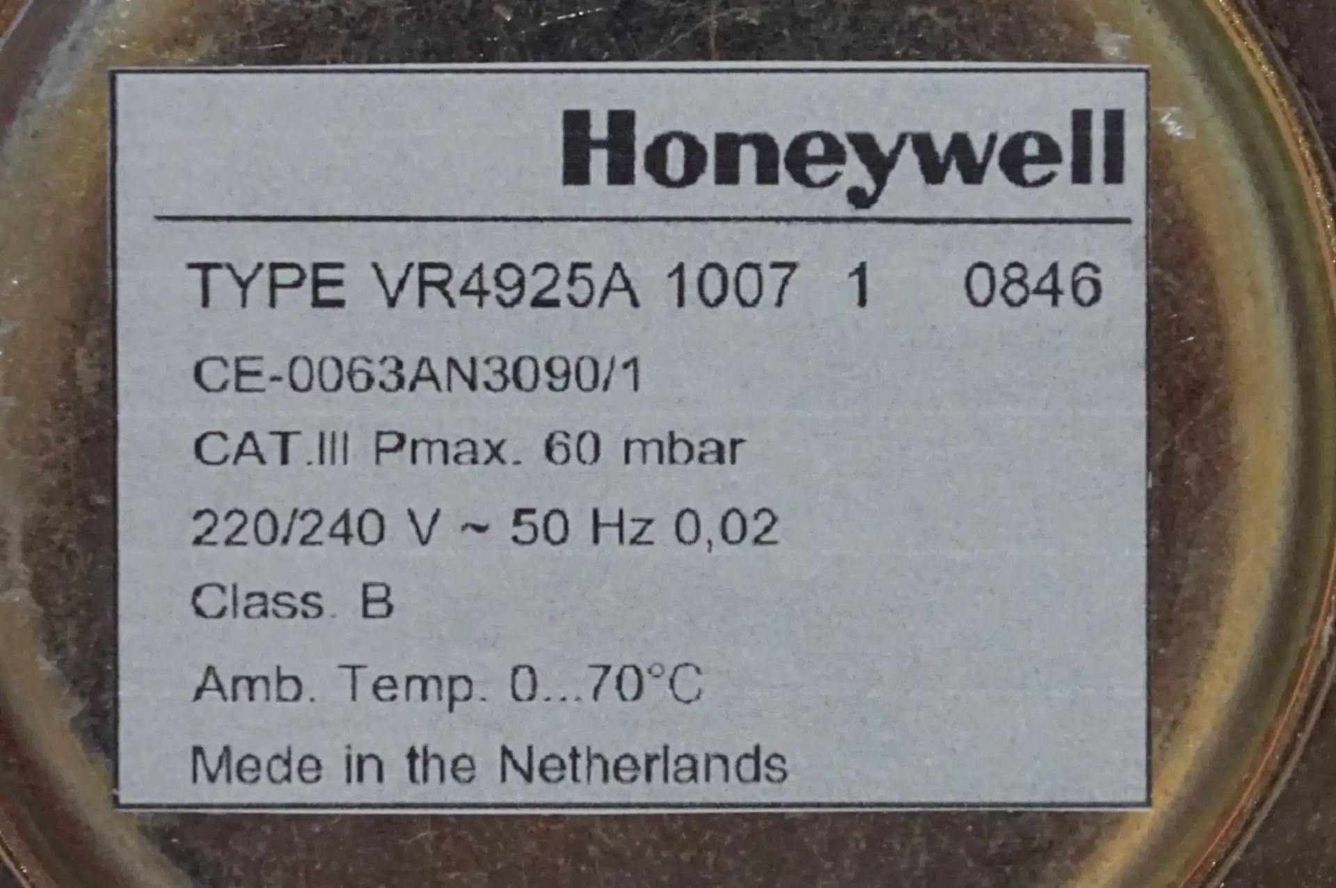 Honeywell Gaskombiregler VR 4925A 1007  1 – Ansicht 4