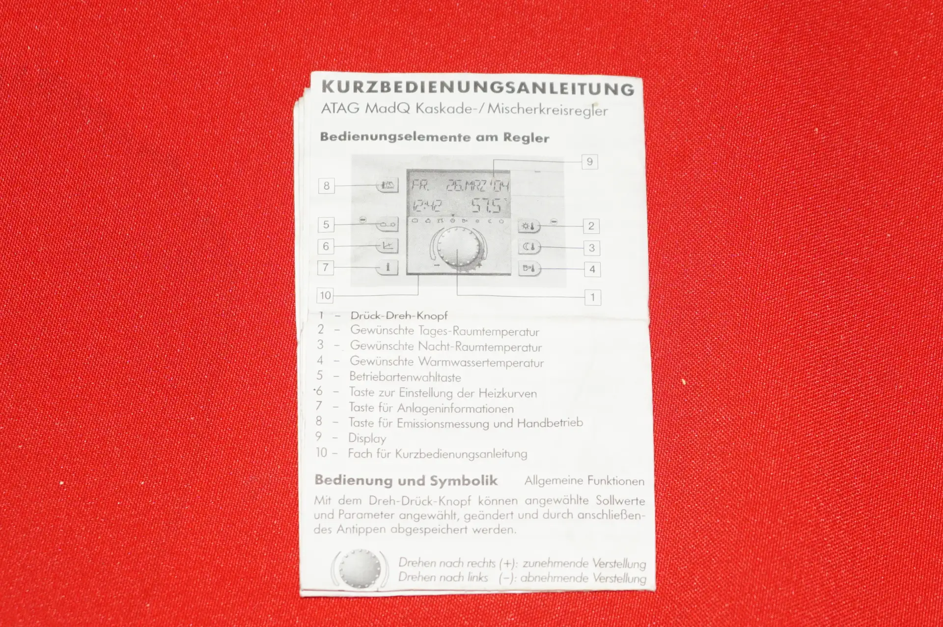 Theta Atag MadQ 23BC/6 Heizungsregelung – Ansicht 8