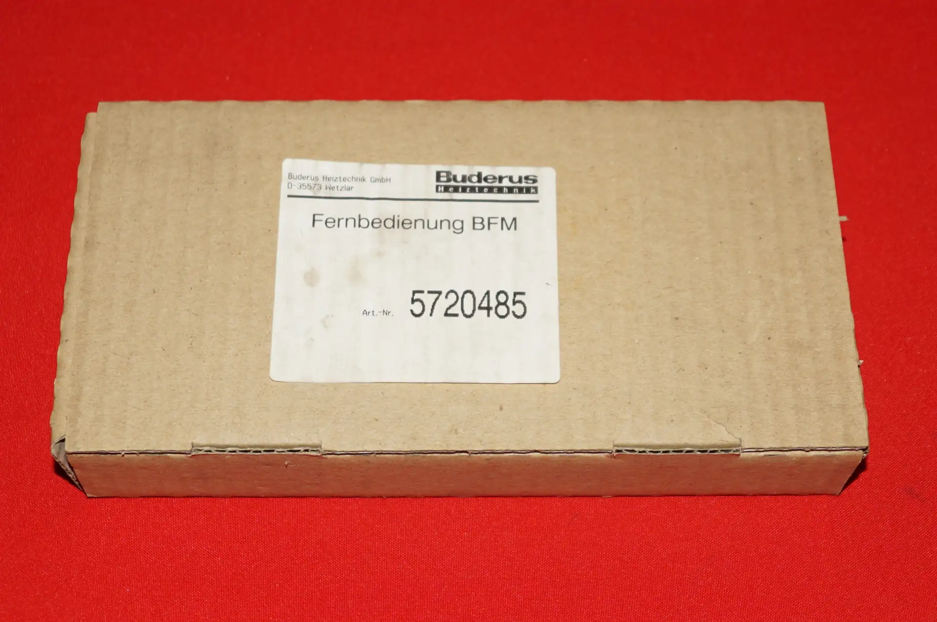 Buderus BFM Fernbedienung UNBENUTZT OVP – Produktansicht