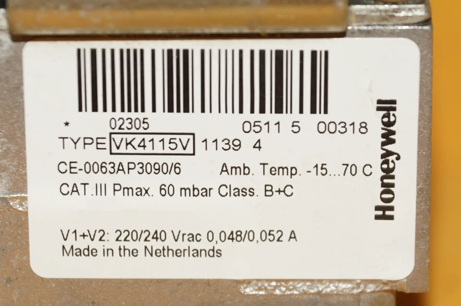 Honeywell / Resiseo Gaskombiregler VK4115 V  UNBENUTZT – Ansicht 5