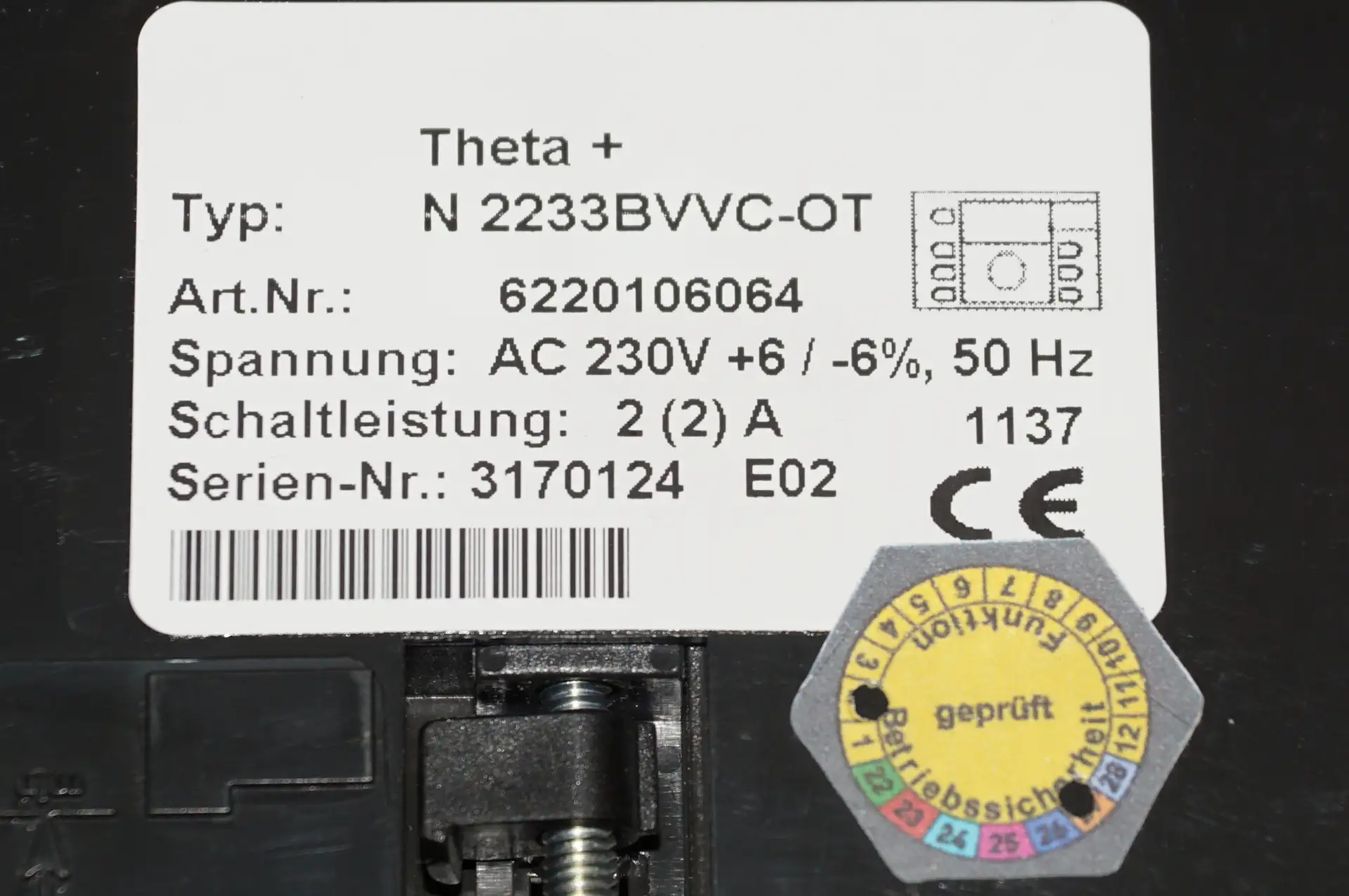 EBV Heizungsregelung Theta + N2233BVVC-OT – Ansicht 6