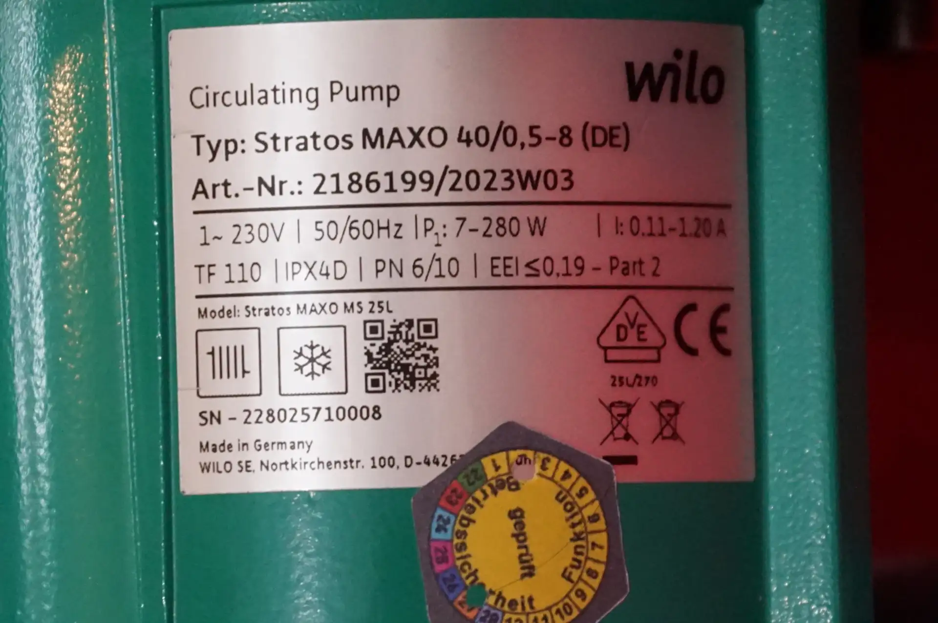 Wilo Stratos Maxo 40 /0,5-8 Hocheffizienzpumpe – Ansicht 12