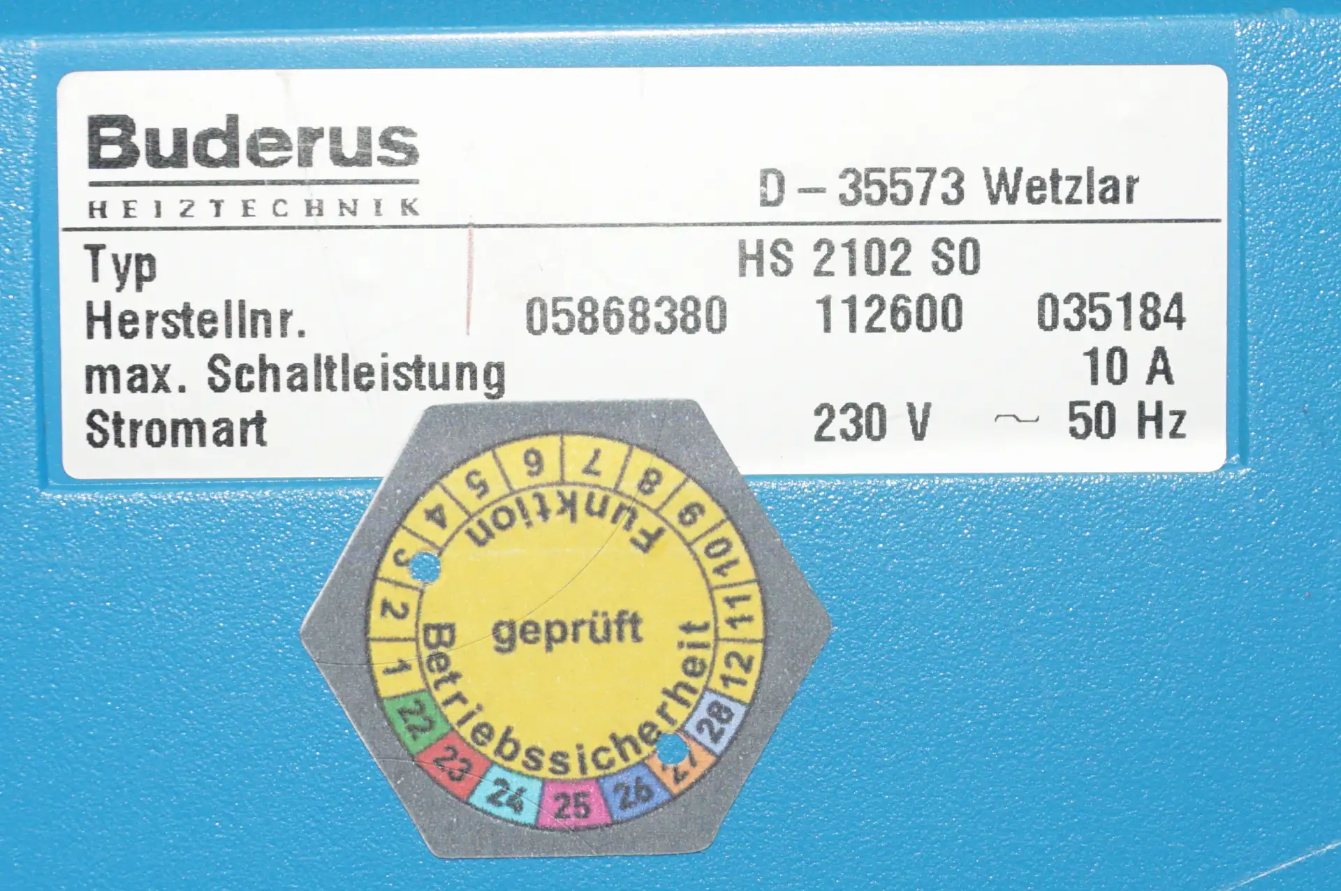 Buderus Logamatic HS 2102 SO Kesselregelung – Ansicht 4