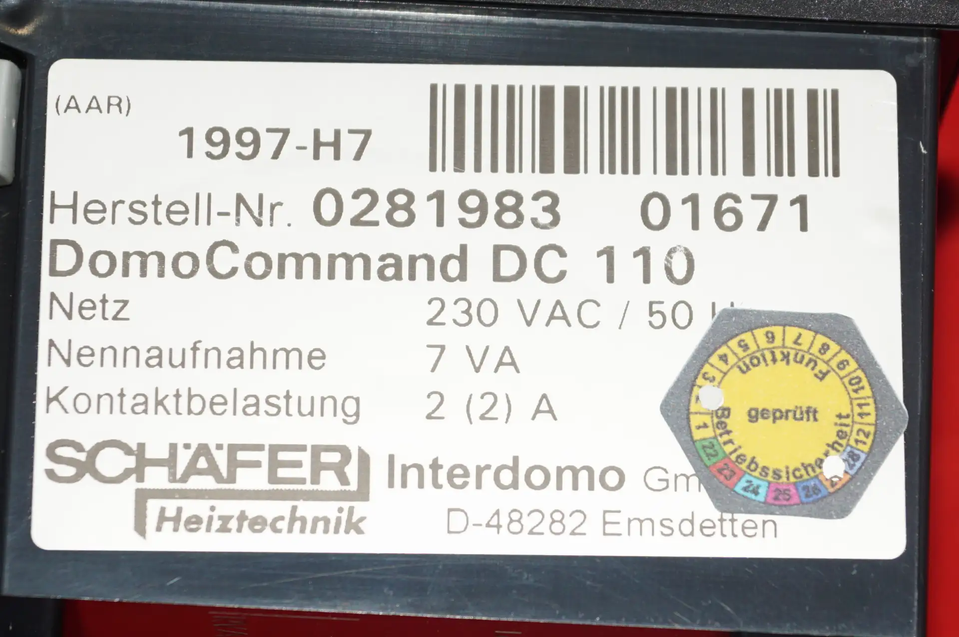 Schäfer DomoCommand DC110 Landis & Staefa RVA 43.223/113 – Ansicht 7