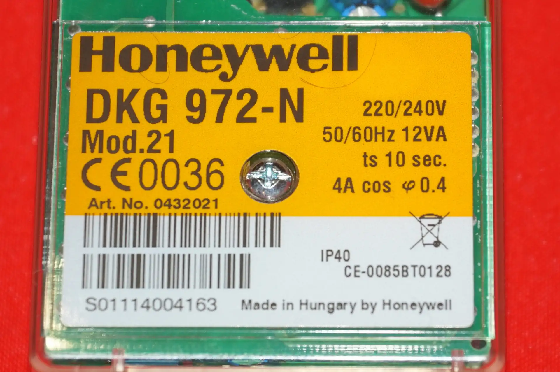 Honeywell DKG 972 – N Mod 21 Feuerungsautomat – Ansicht 3