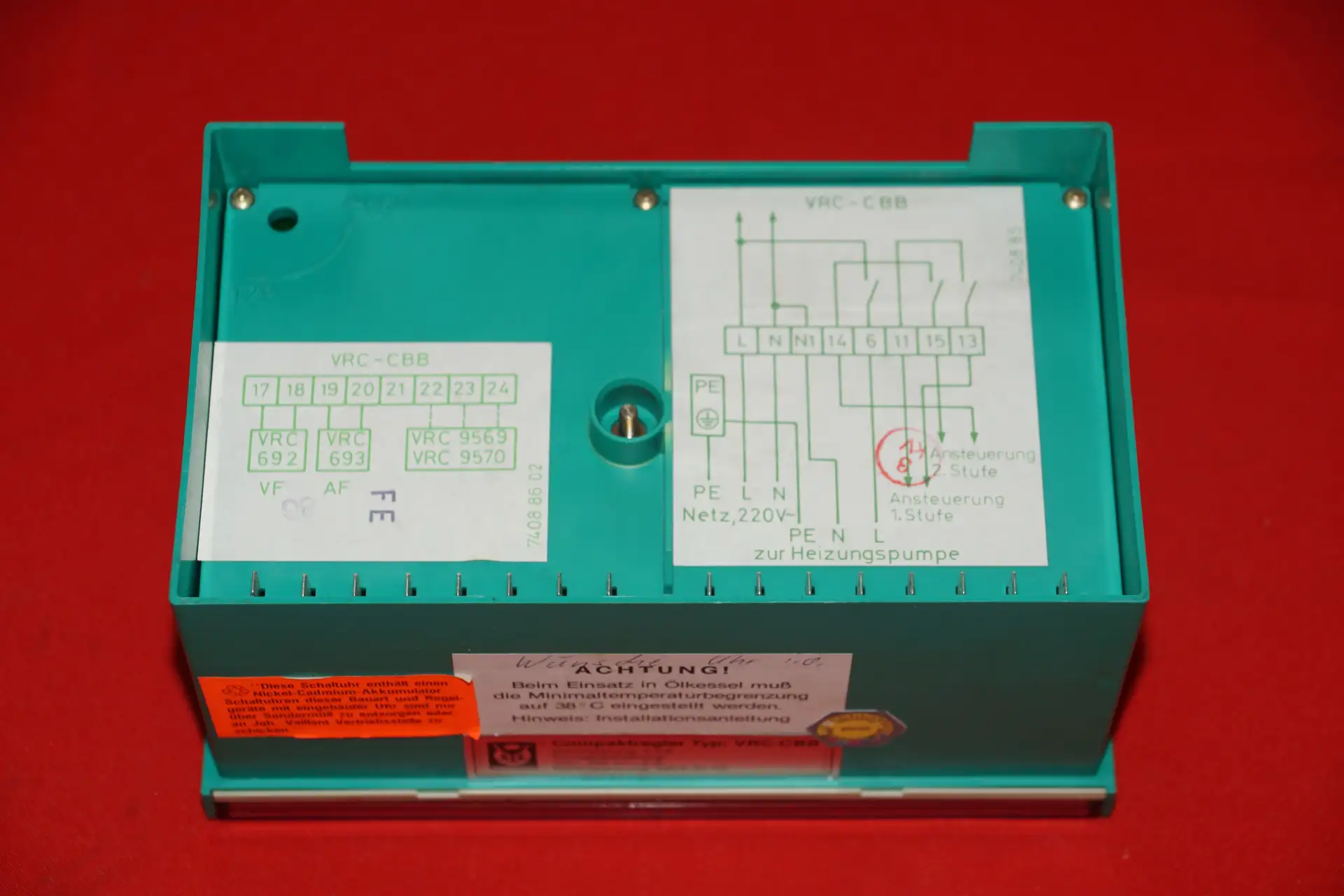Vaillant VRC – CBB Heizungsregler – Ansicht 10