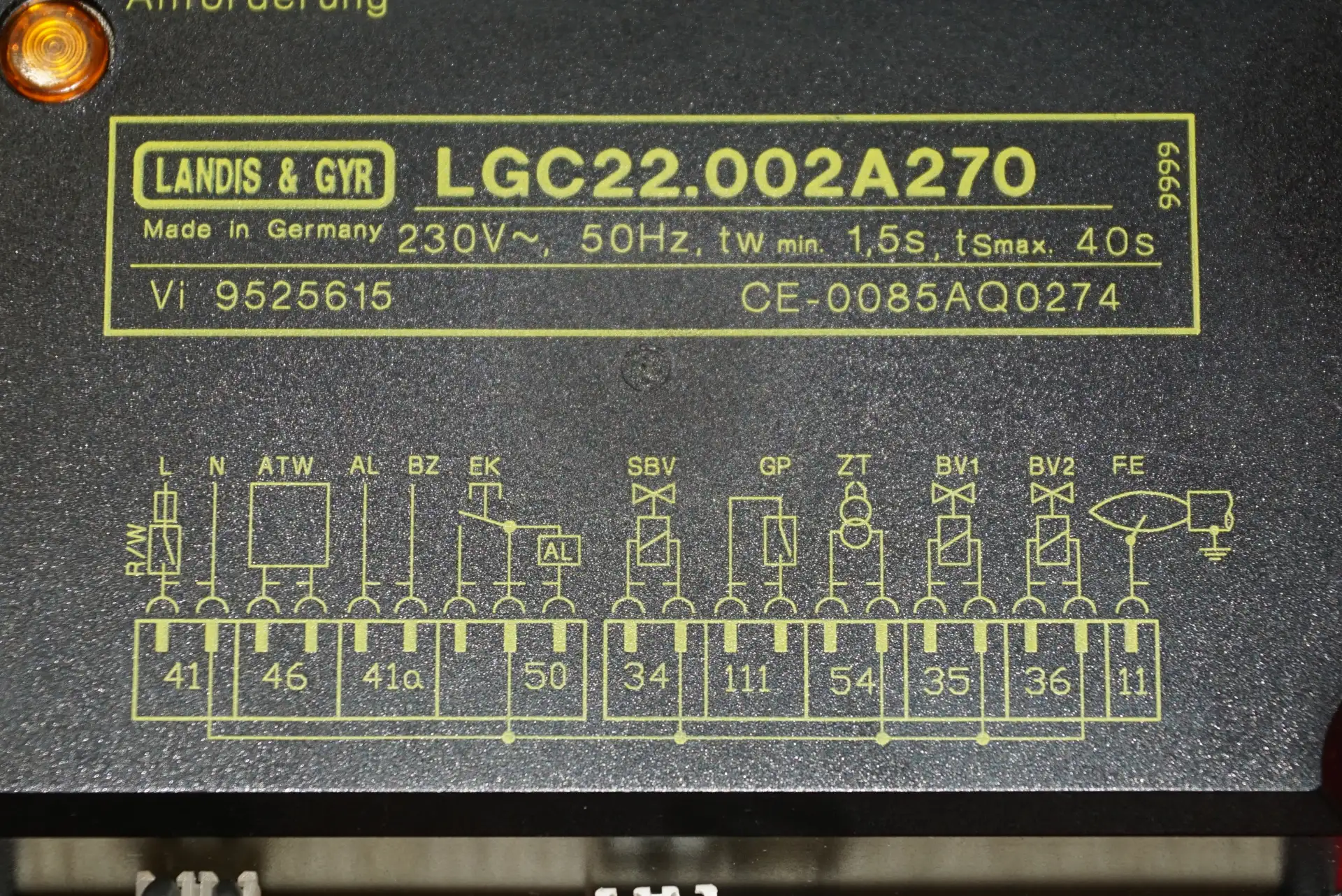 Viessmann Landis & Gyr LGC22.002A270 Gasfeuerungsautomat – Ansicht 2