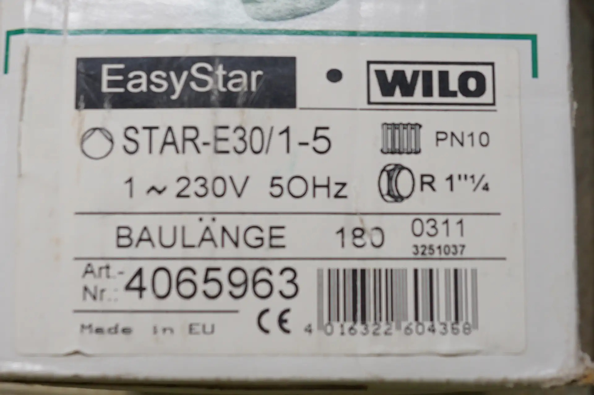 Wilo Heizungspumpe Star E 30/1-5 „NEU“ OVP – Ansicht 7