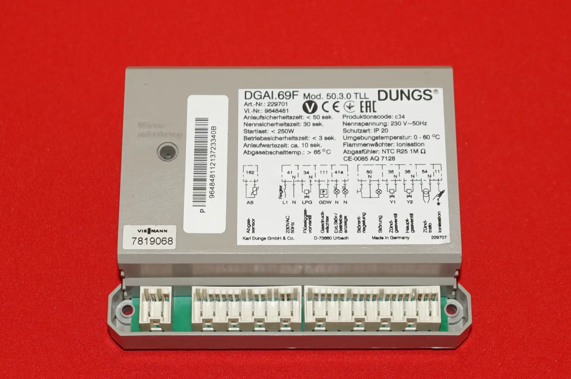 Viessmann Dungs DGAI 69F 50.3.0 TLL Gasfeuerungsautomat – Ansicht 2